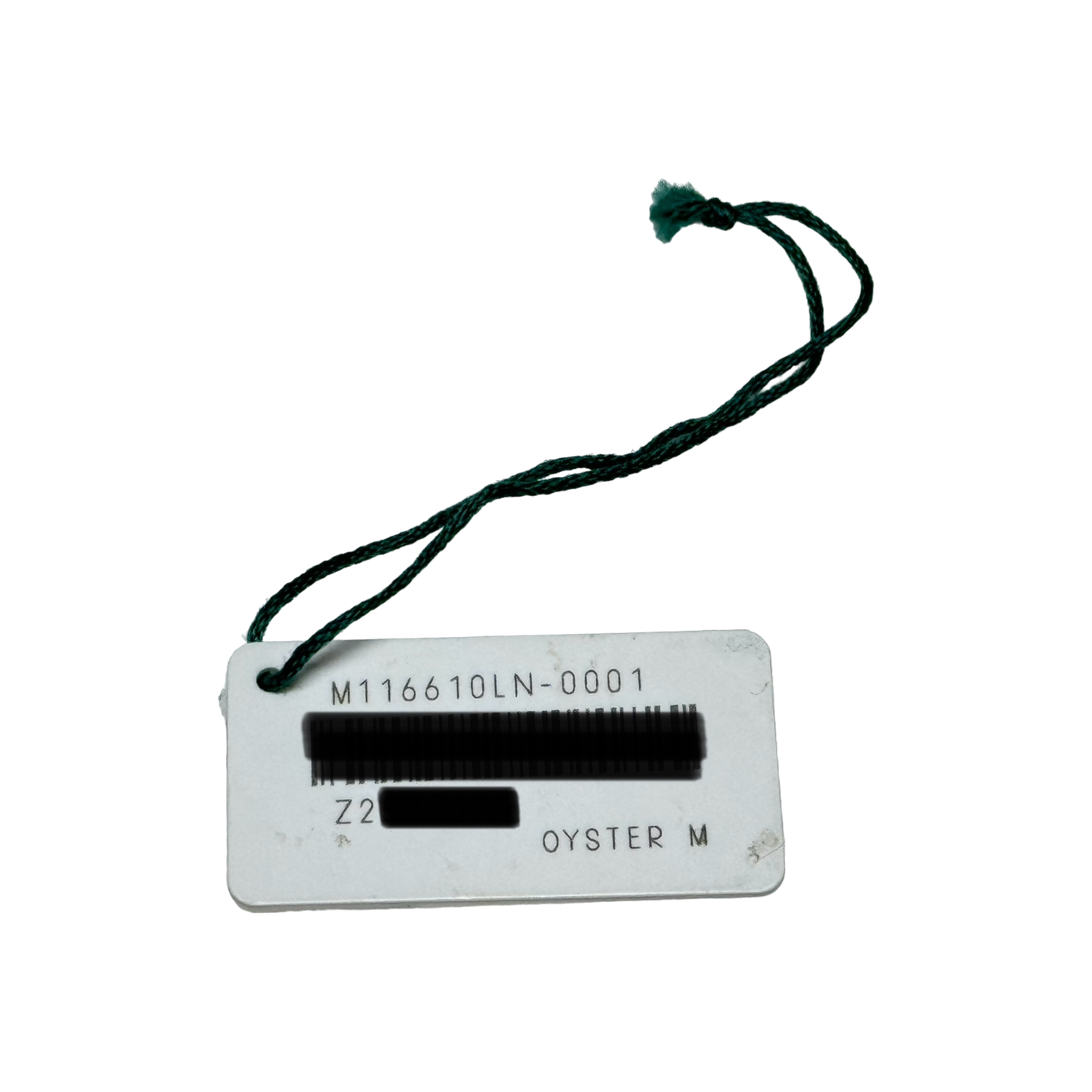 Rolex Submariner Date Ref. M116610LN-0001 Hang Tag Weiß