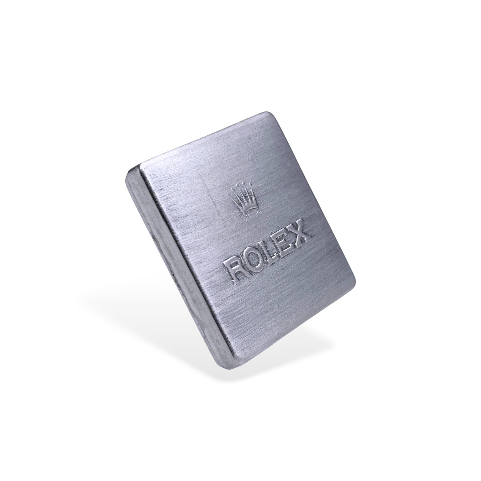 Rolex Vintage Aluminiumbehälter, Aluminiumdose, Schachtel 44x44 mm