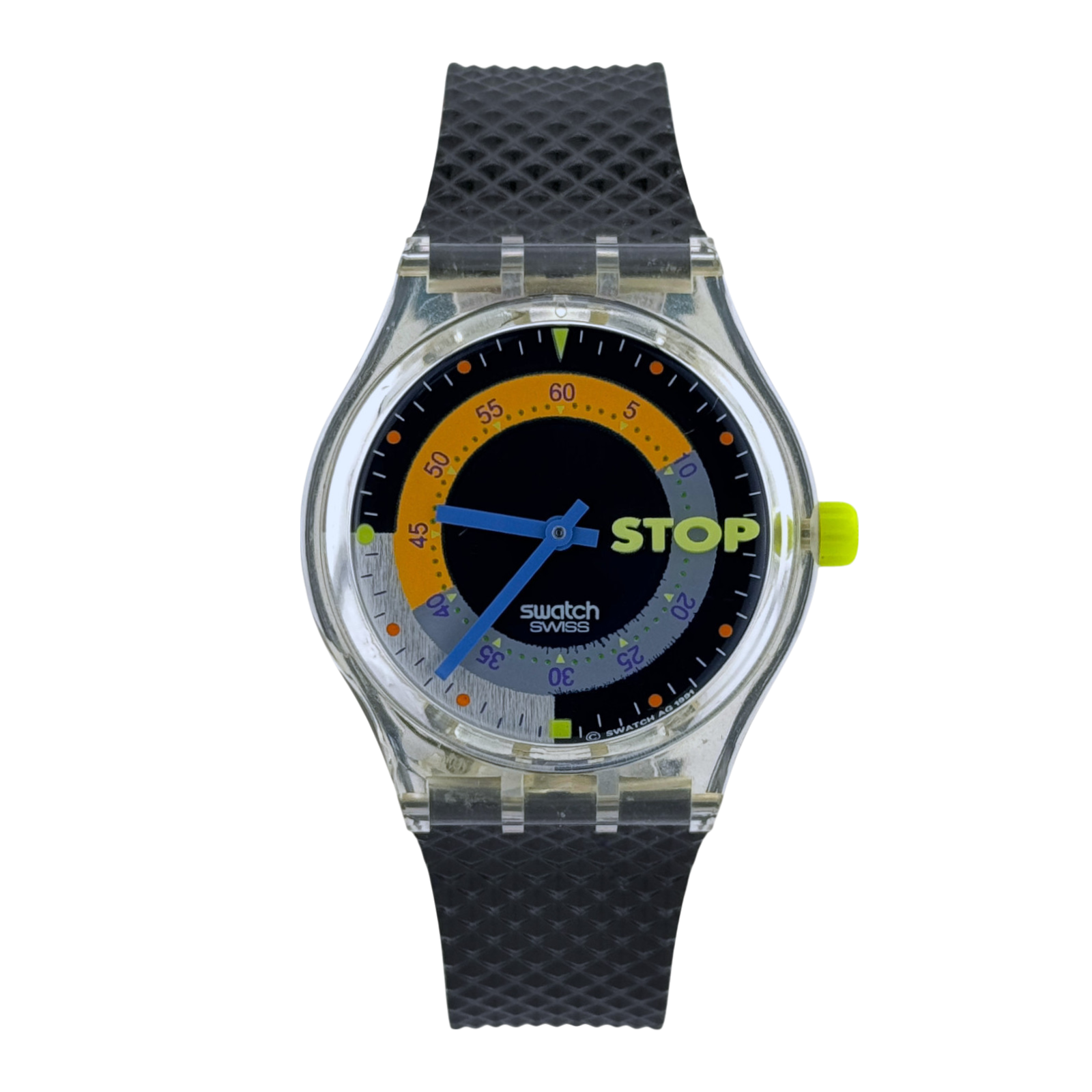 Stop Swatch vintage 90er Coffee Break Herrenuhr Stoppuhr mens watch SSK100