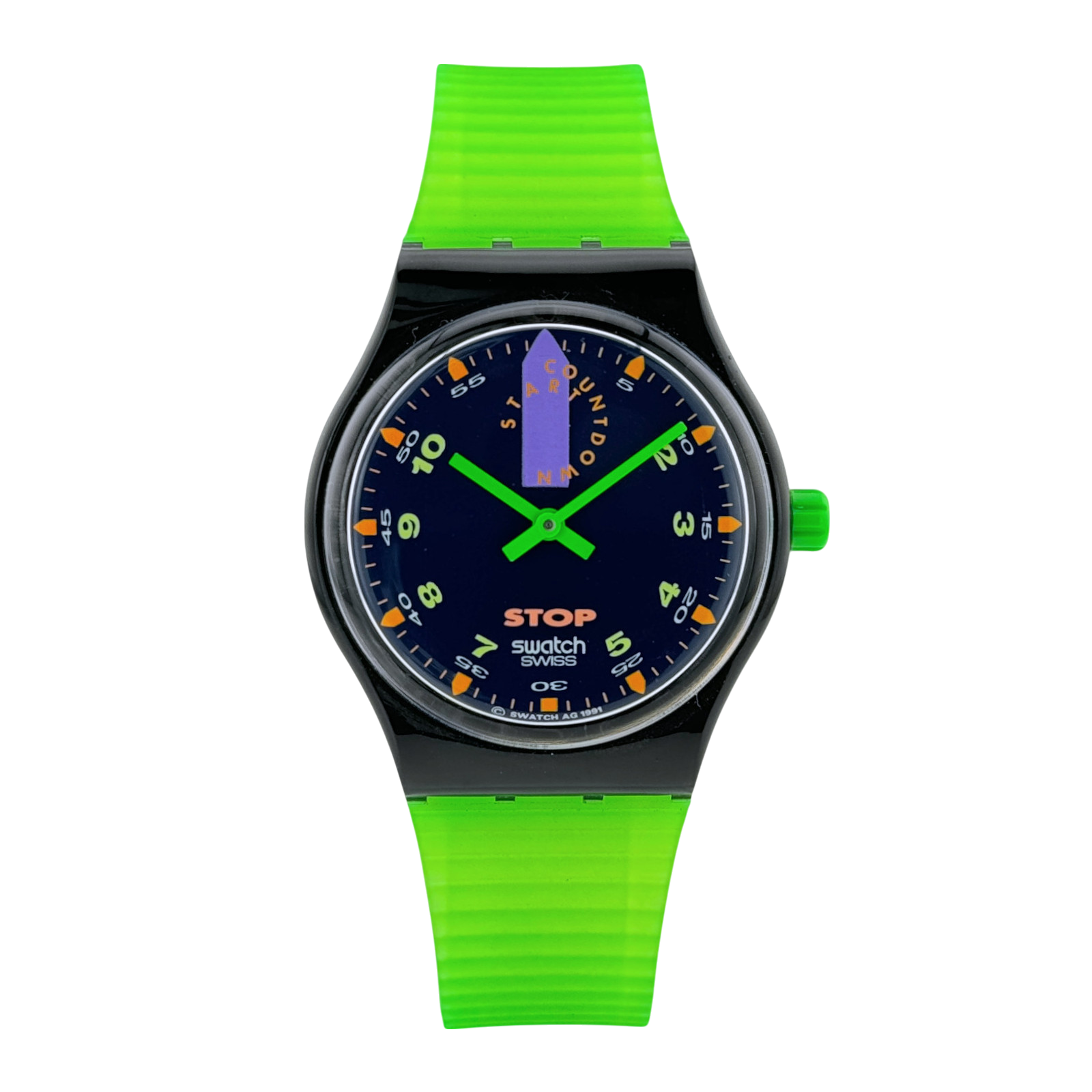 Stop Swatch vintage 90er Jess Rush Herrenuhr Stoppuhr mens watch SSB100