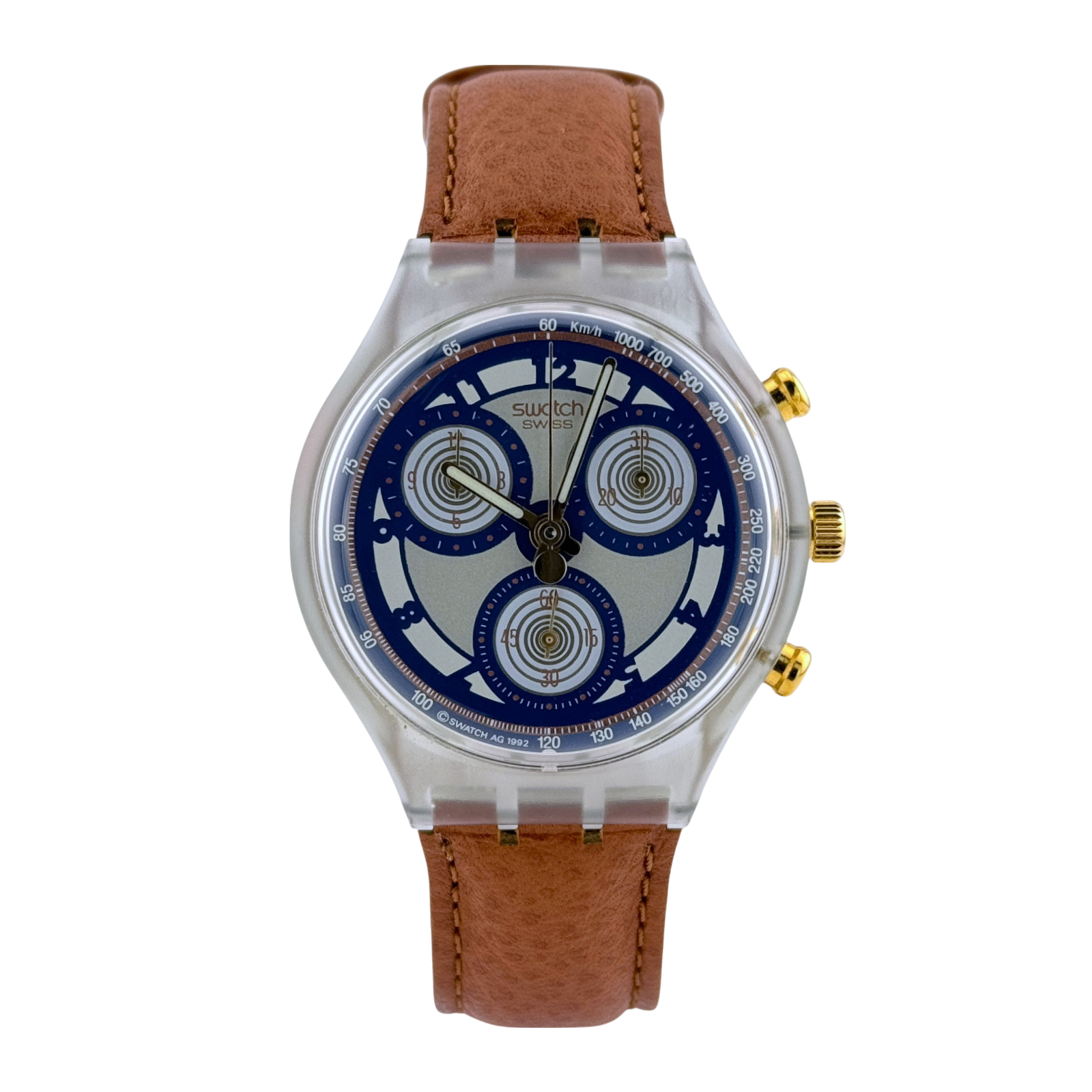 Swatch Chrono vintage 90er Honeytree Herrenuhr Chronograph mens watch SCN107