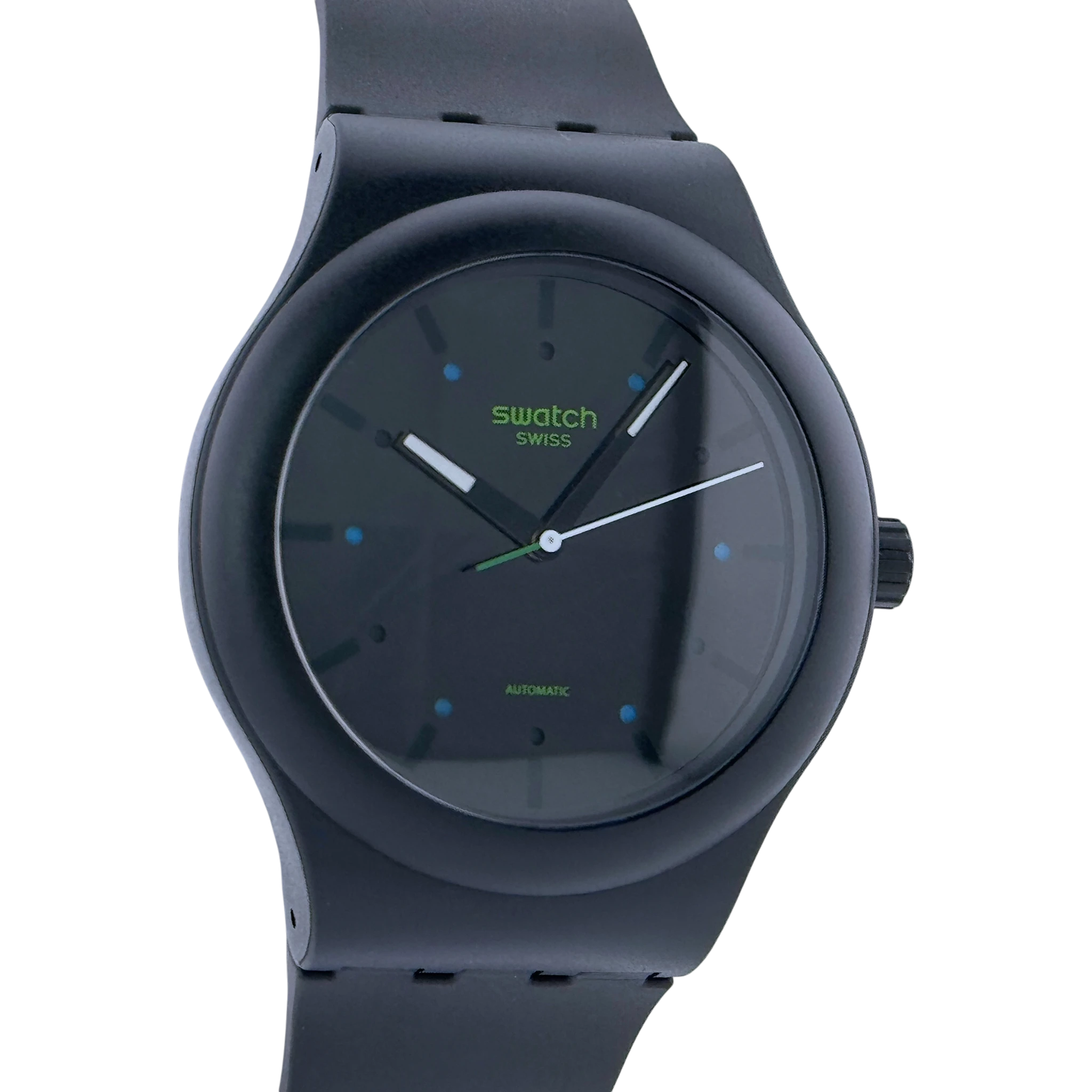 Swatch SISTEM51 AM51 Automatik Armbanduhr Herrenuhr Schwarz 42 mm Ref. SO30B400