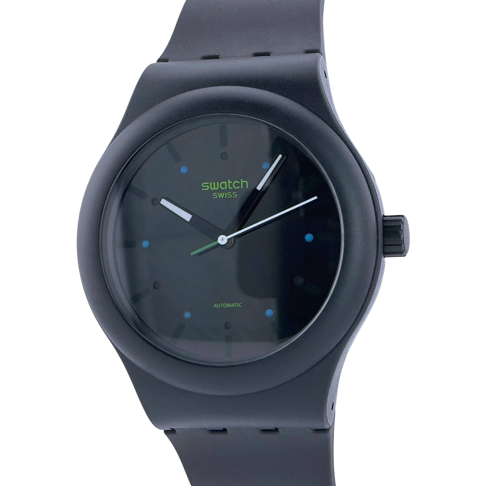 Swatch SISTEM51 AM51 Automatik Armbanduhr Herrenuhr Schwarz 42 mm Ref. SO30B400