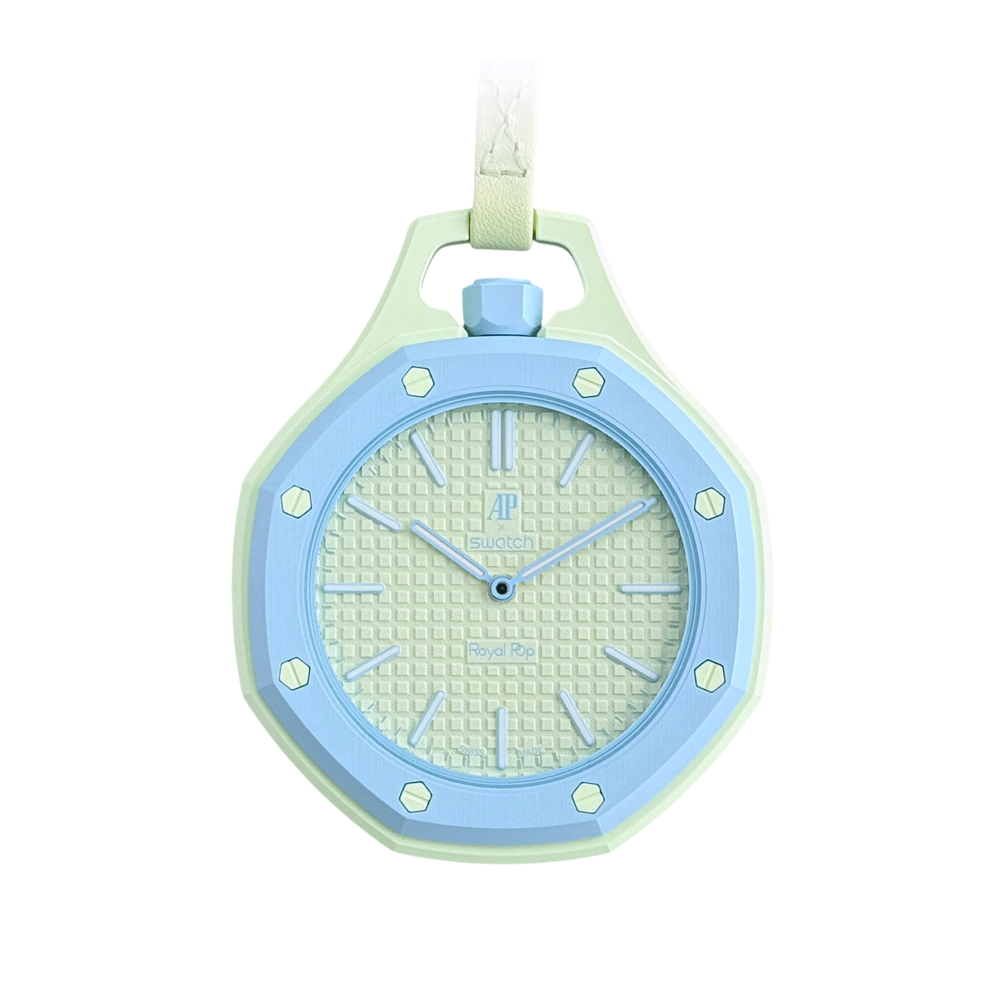 Swatch X Audemars Piguet Royal Pop BLAUE ACHT Mechanische Taschenuhr SSX03L101N