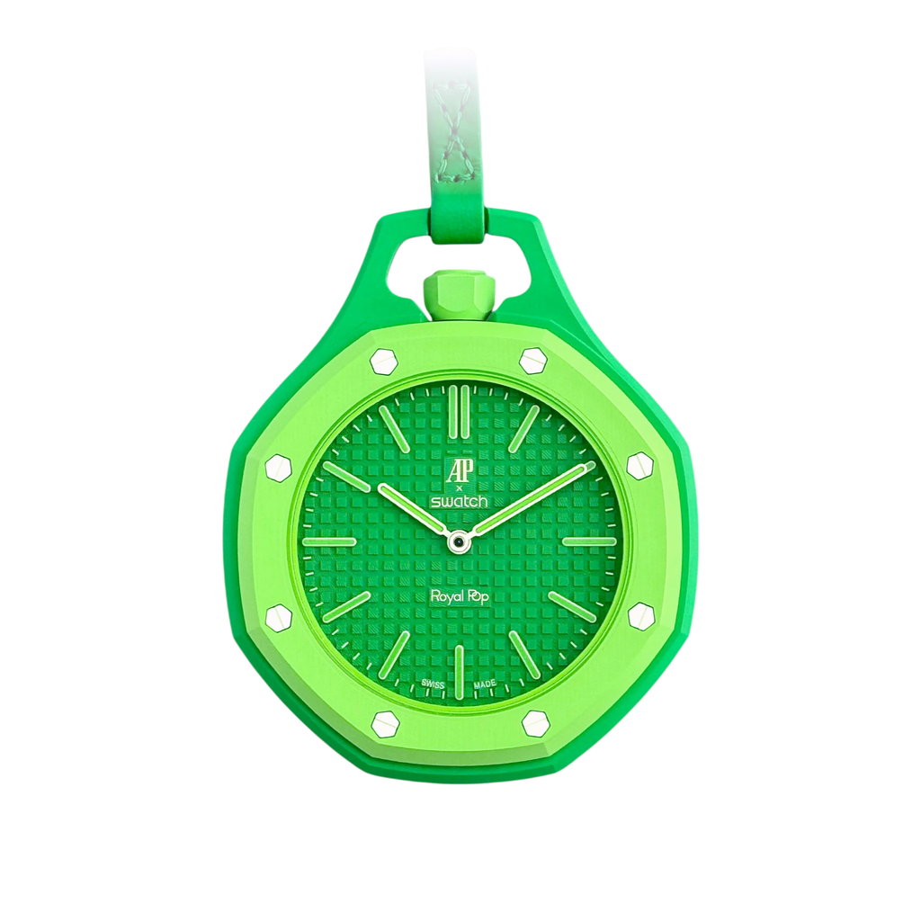 Swatch X Audemars Piguet Royal Pop GREEN EIGHT Pocket Watch SSX03G100N
