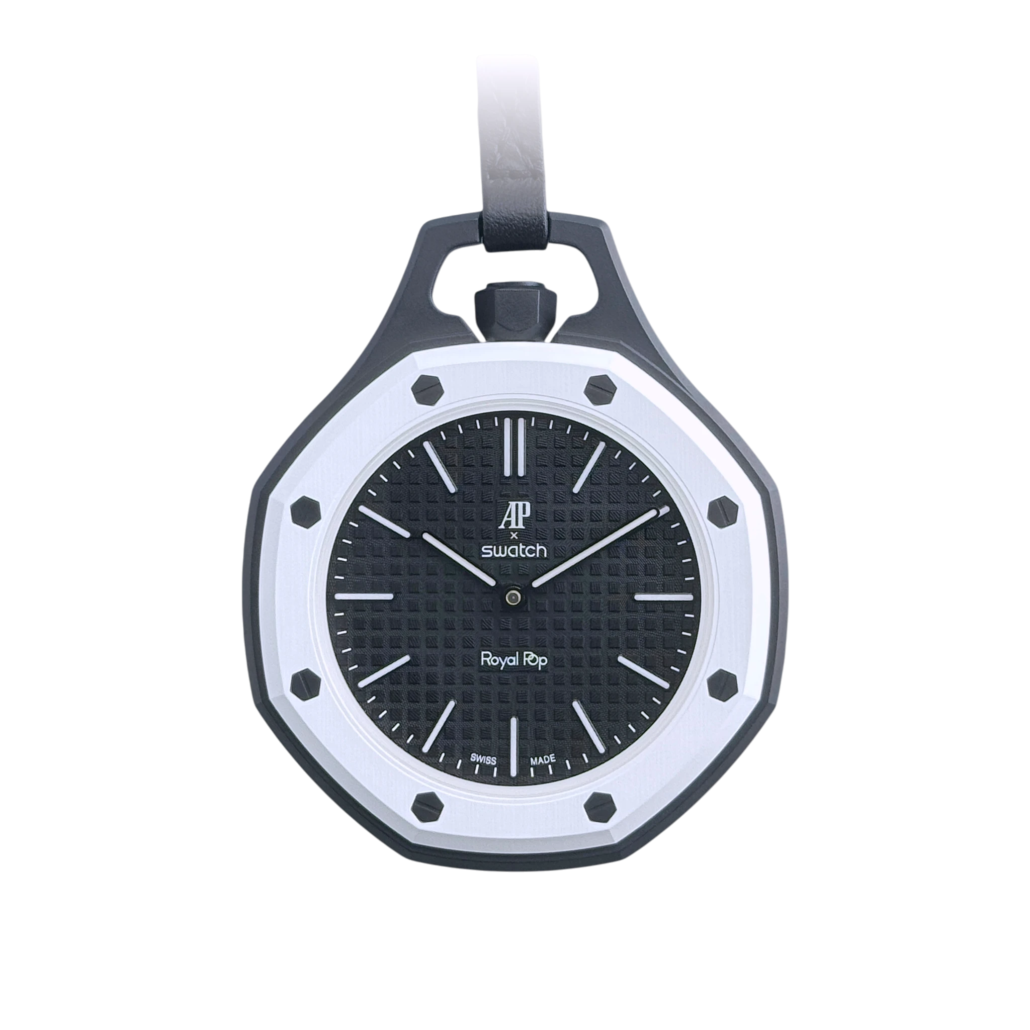 Swatch X Audemars Piguet Royal Pop OCHO NEGRO Mechanische Taschenuhr SSX03W101N