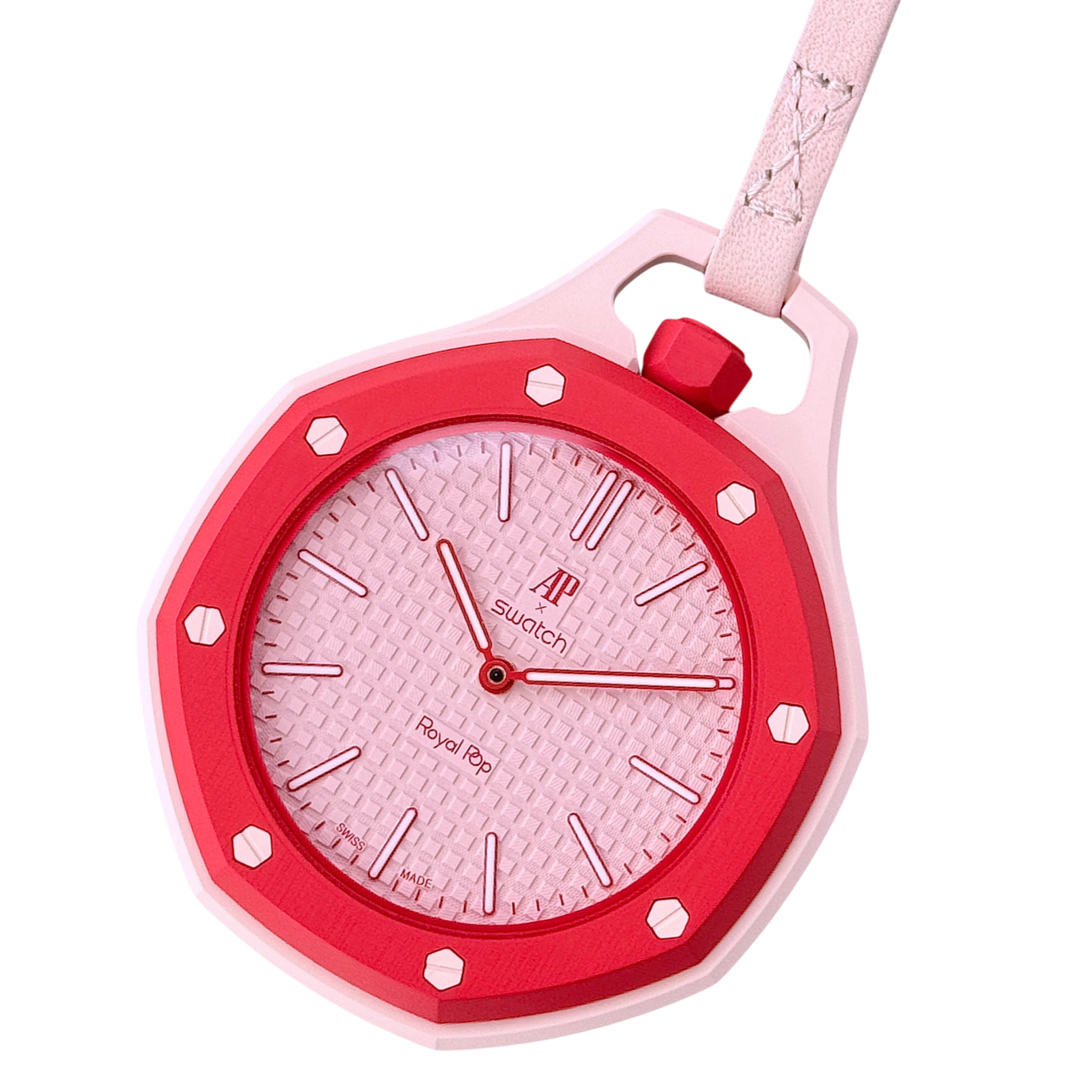 Swatch X Audemars Piguet Royal Pop OTTO ROSSO Mechanische Taschenuhr SSX03R100N
