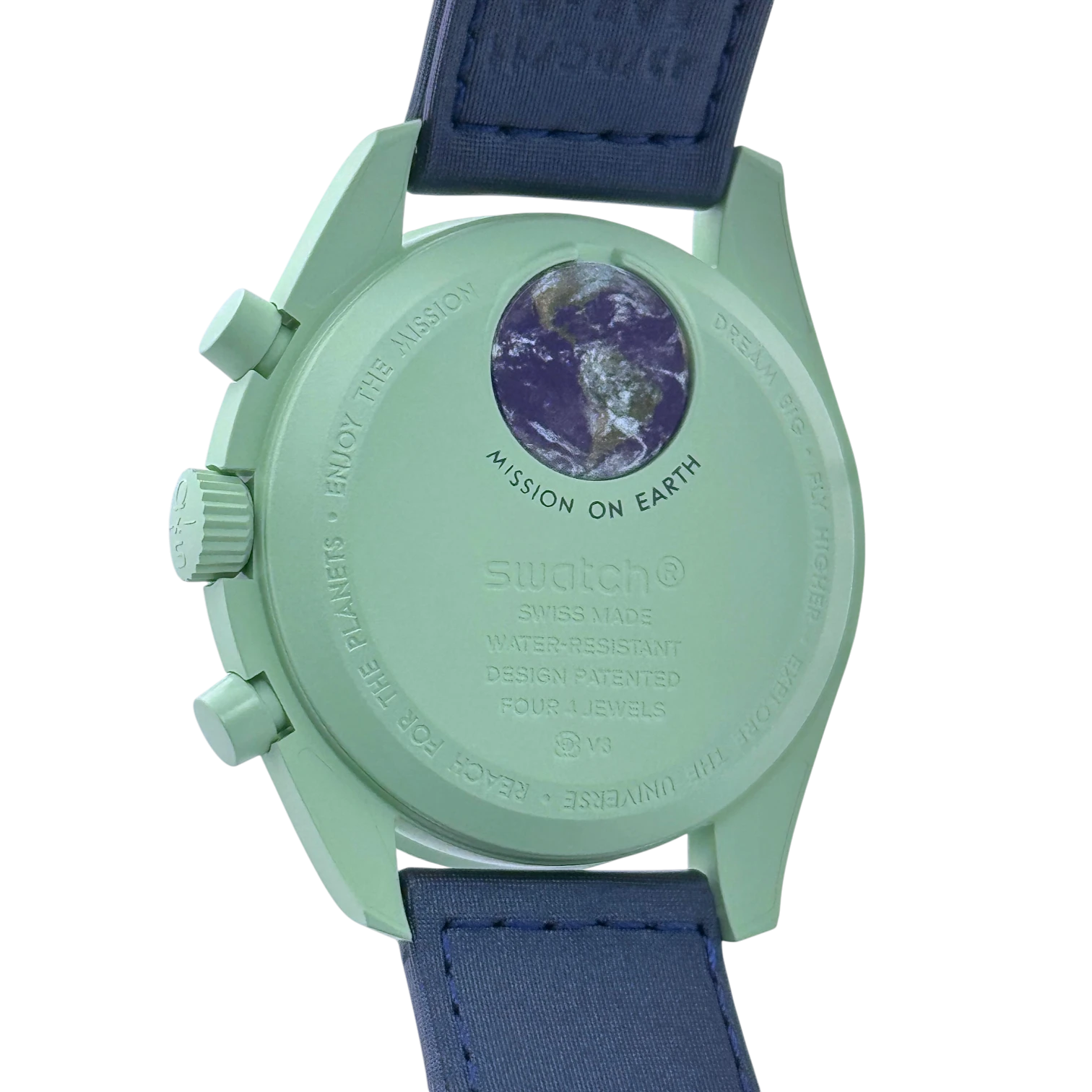 Swatch X Omega MoonSwatch Mission on Earth Herren Armbanduhr 42 mm Ref. SO33G100