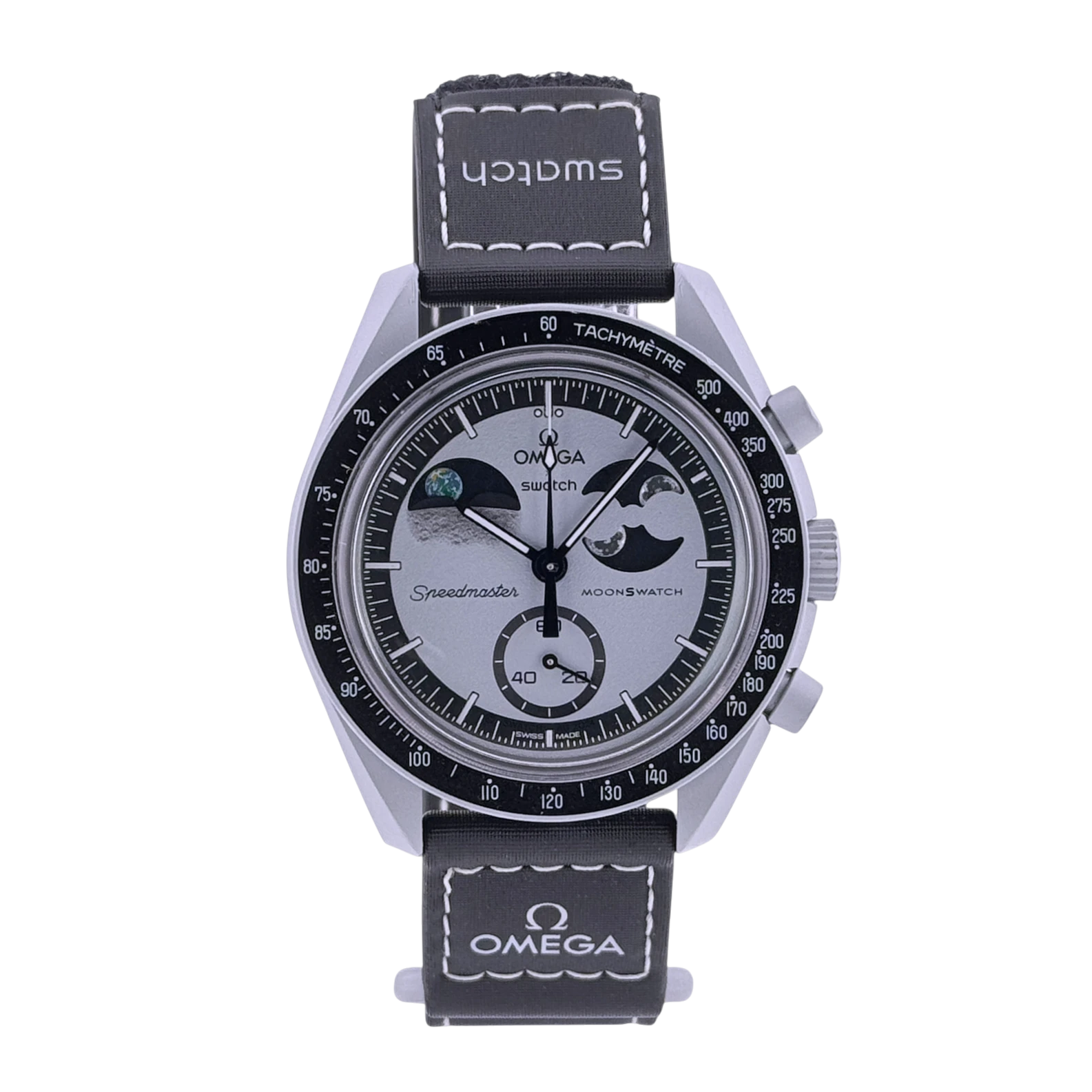 Swatch X Omega MoonSwatch Mission to Earthphase Armbanduhr 42 mm SO33M700