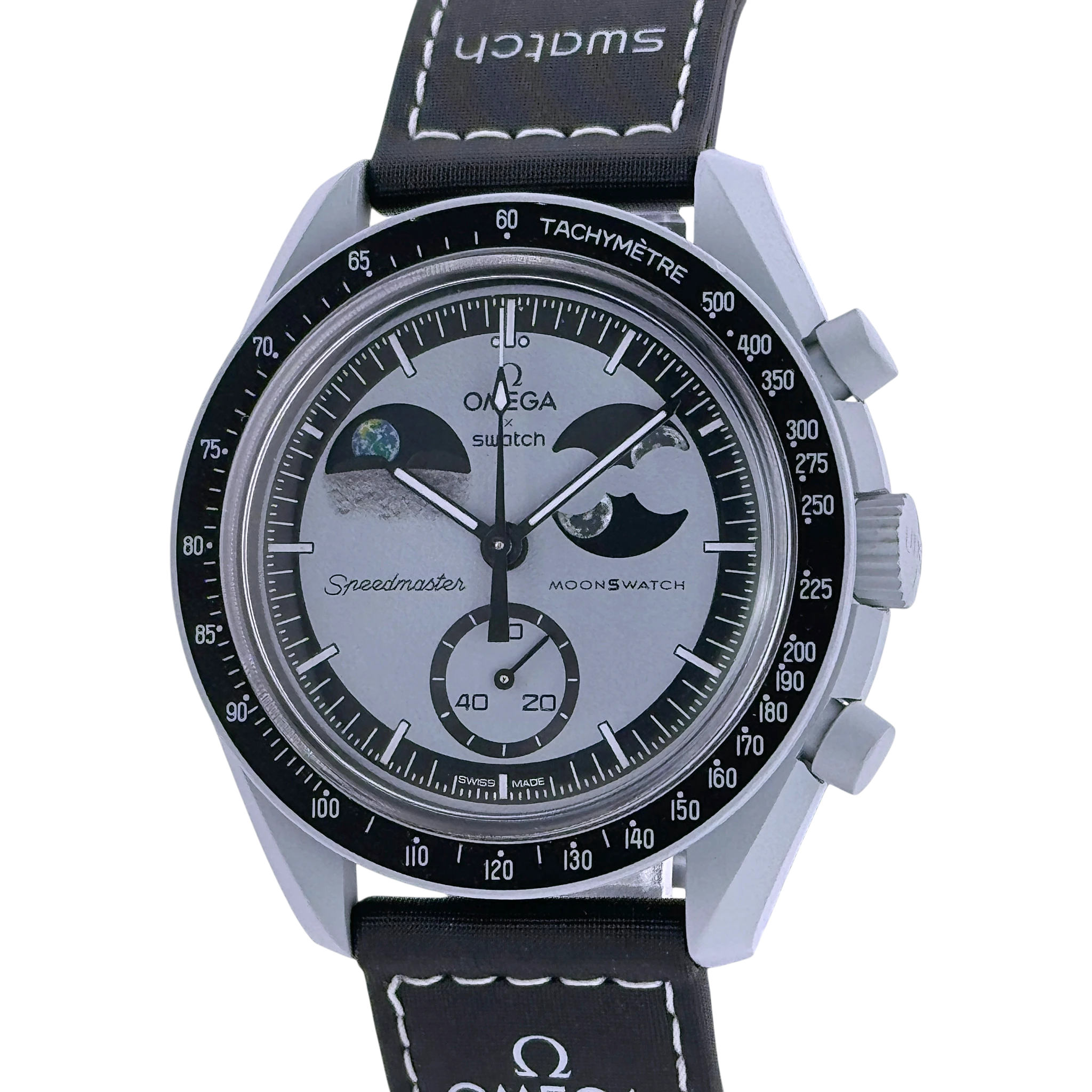 Swatch X Omega MoonSwatch Mission to Earthphase Armbanduhr 42 mm SO33M700