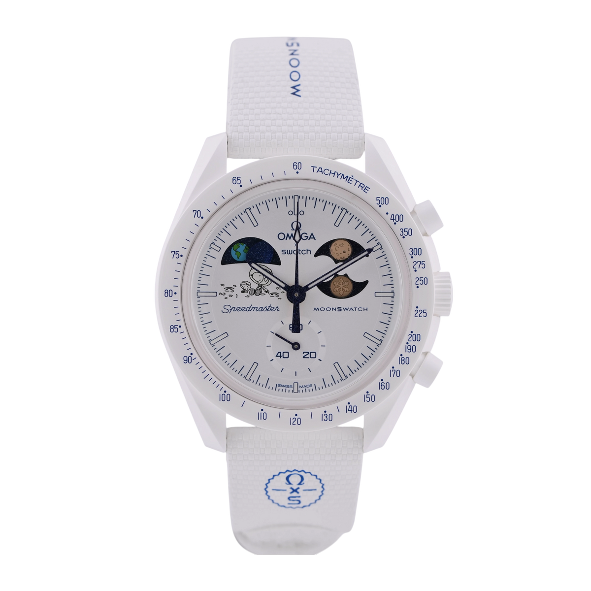 Swatch X Omega MoonSwatch Mission to Earthphase Cold Moon Weiß Ref. SO33W701L
