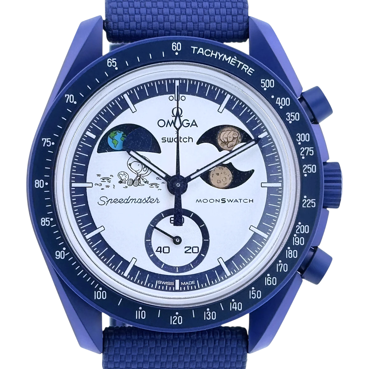 Swatch X Omega MoonSwatch Mission to Earthphase Hunters Moon "Snoopy" SO33N703L