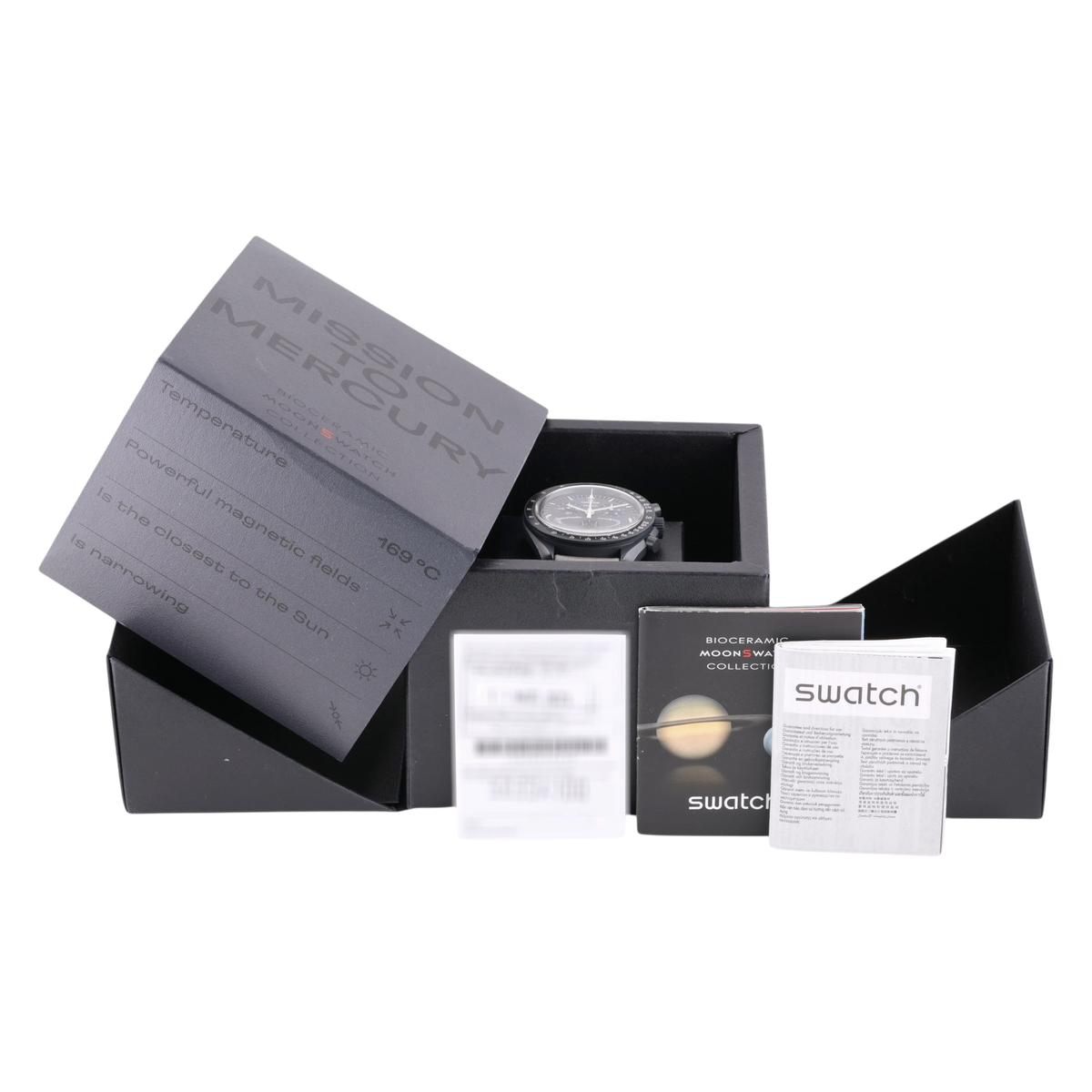 Swatch X Omega MoonSwatch Mission to Mercury Armbanduhr 42 mm SO33A100