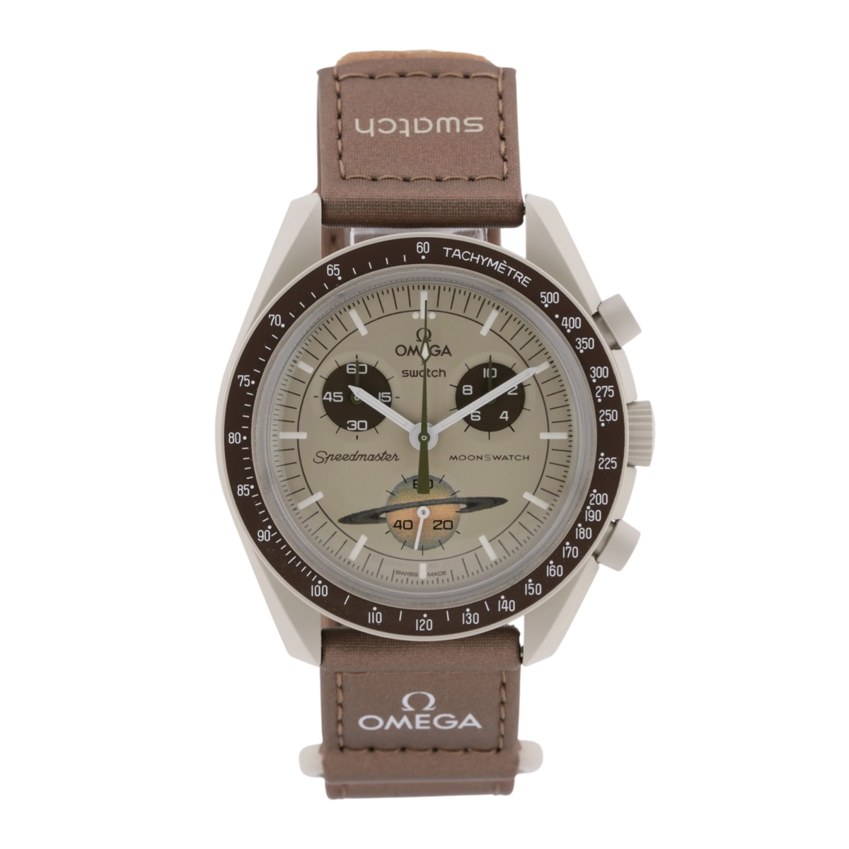 Swatch X Omega MoonSwatch Mission to Saturn Armbanduhr 42 mm Ref. SO33T100