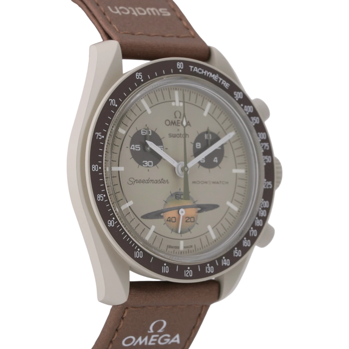 Swatch X Omega MoonSwatch Mission to Saturn Armbanduhr 42 mm Ref. SO33T100