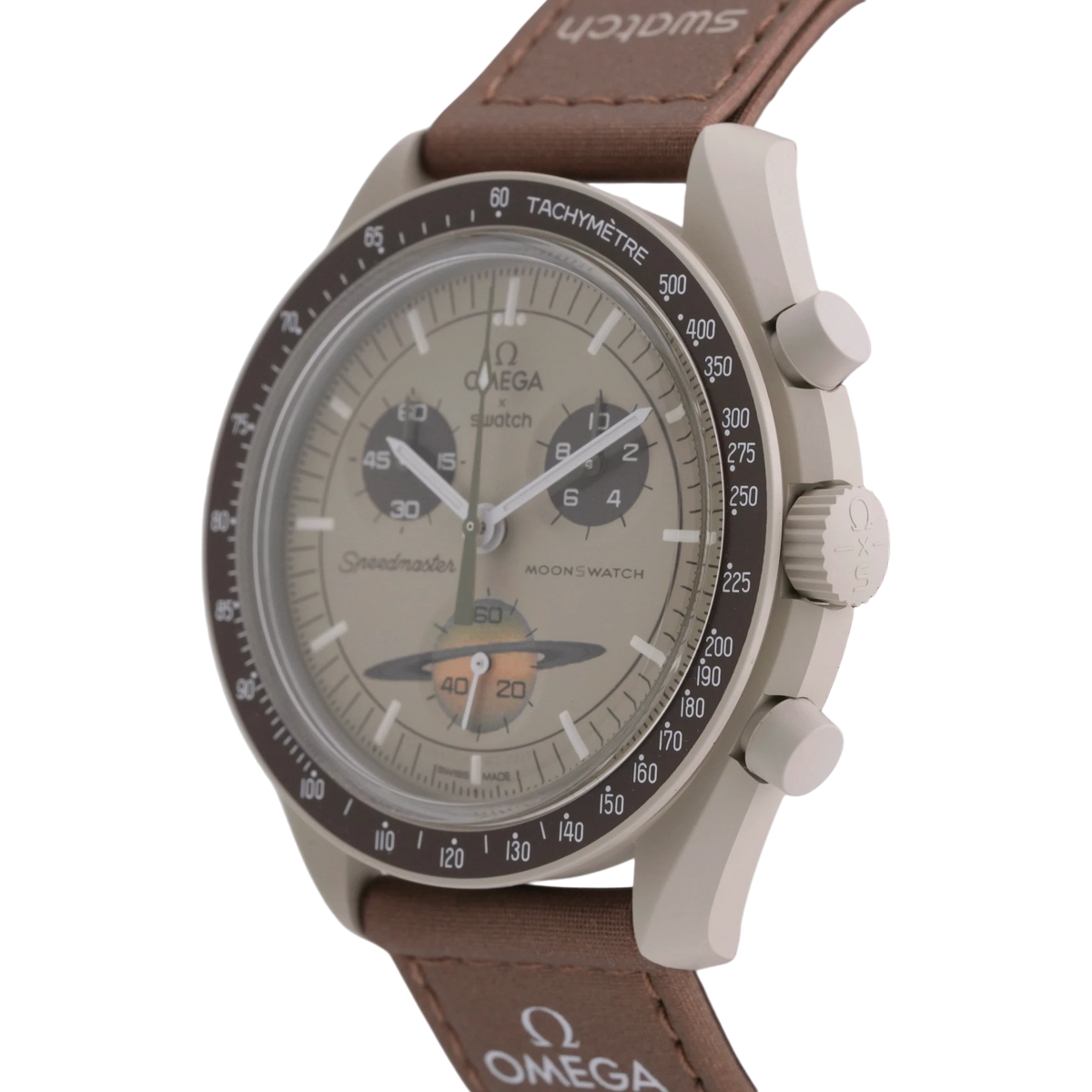 Swatch X Omega MoonSwatch Mission to Saturn Armbanduhr 42 mm Ref. SO33T100