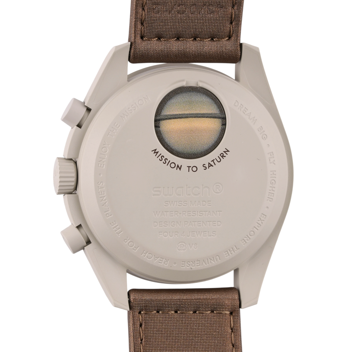 Swatch X Omega MoonSwatch Mission to Saturn Armbanduhr 42 mm SO33T100