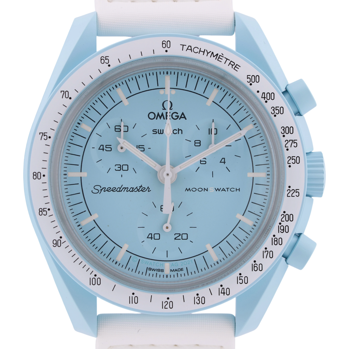 Swatch X Omega MoonSwatch Mission to Uranus Armbanduhr 42 mm SO33L100