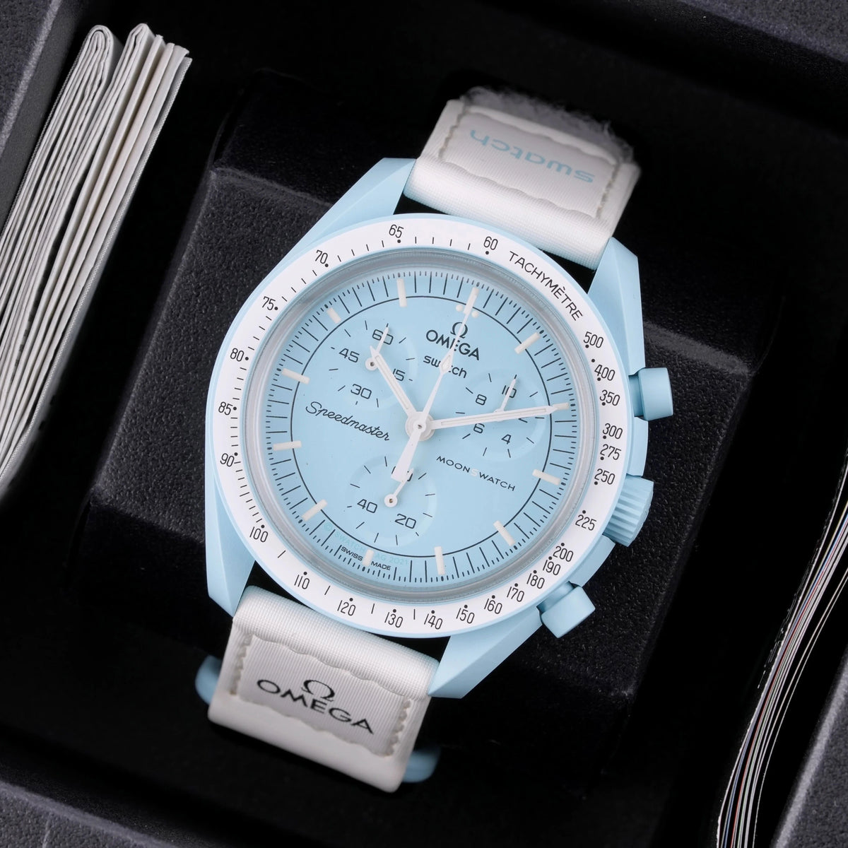 Swatch X Omega MoonSwatch Mission to Uranus Armbanduhr 42 mm SO33L100