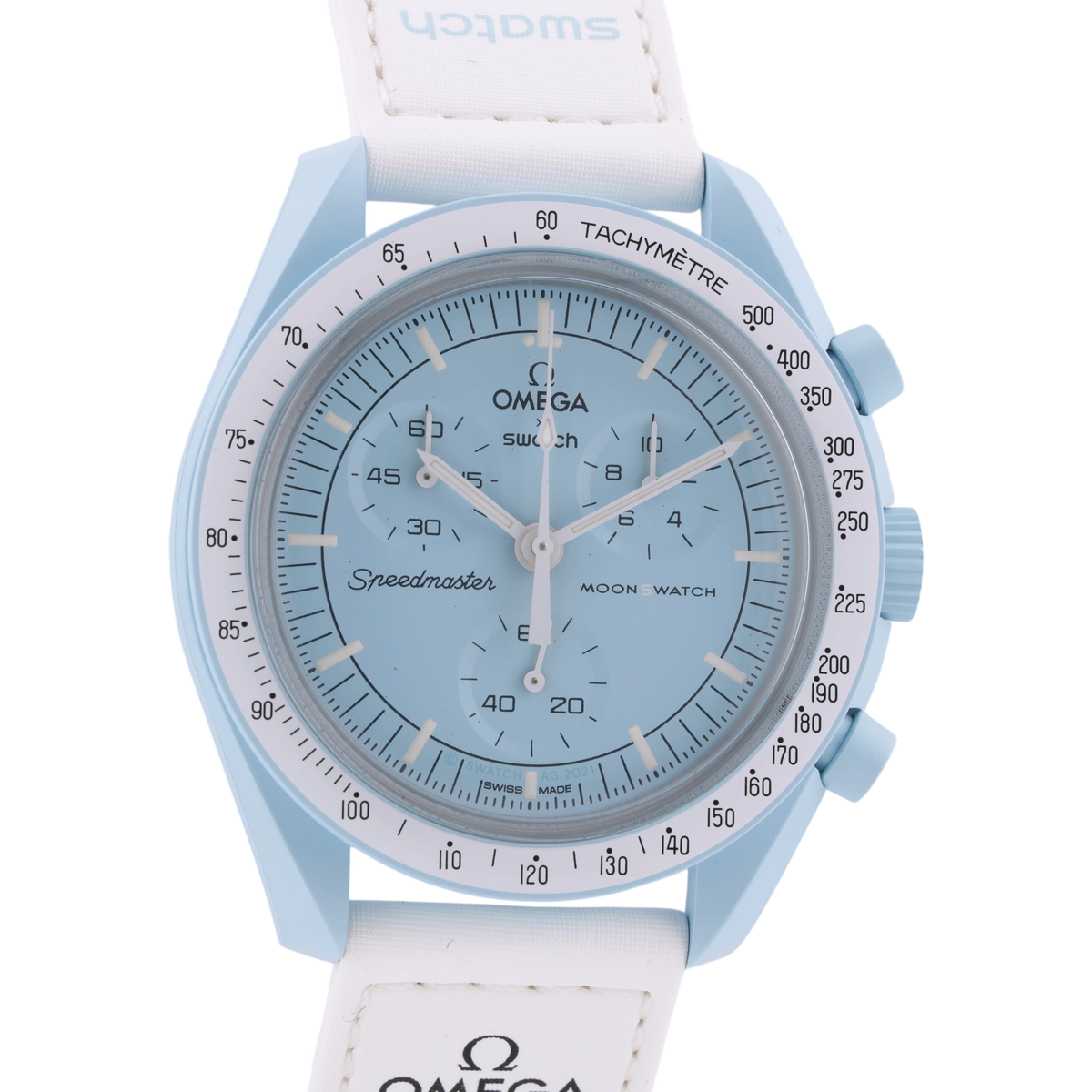 Swatch X Omega MoonSwatch Mission to Uranus Armbanduhr 42 mm SO33L100