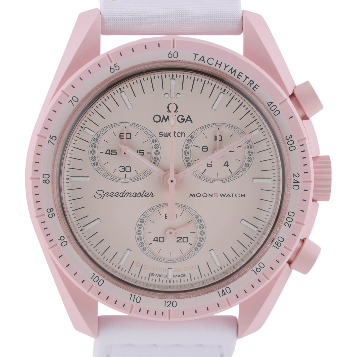 Swatch X Omega MoonSwatch Mission to Venus Armbanduhr 42 mm Ref. SO33P100