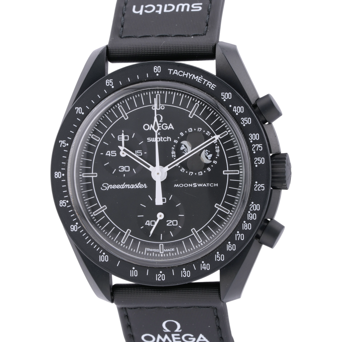 Swatch X Omega MoonSwatch Mission to the Moonphase New Moon SO33B700