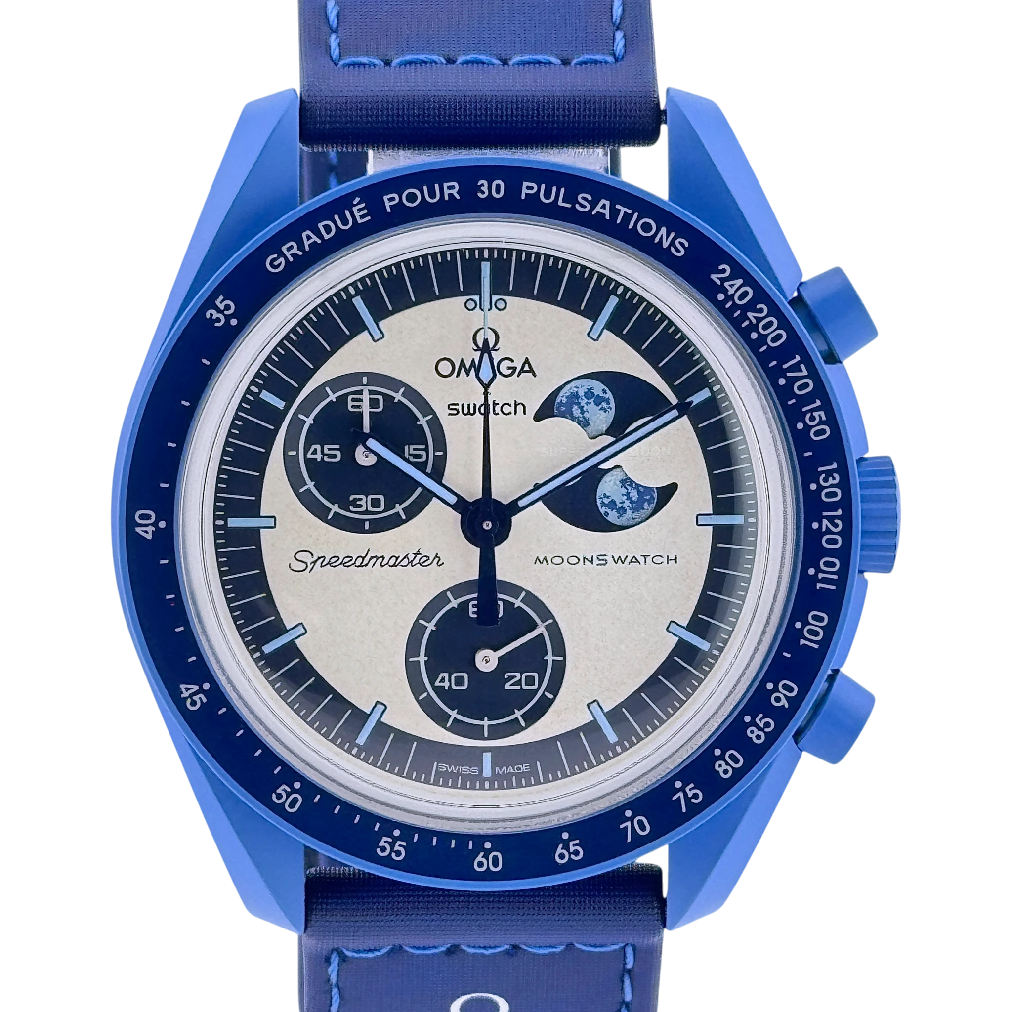 Swatch X Omega MoonSwatch Mission to the Super Blue Moonphase Ref. SO33N700