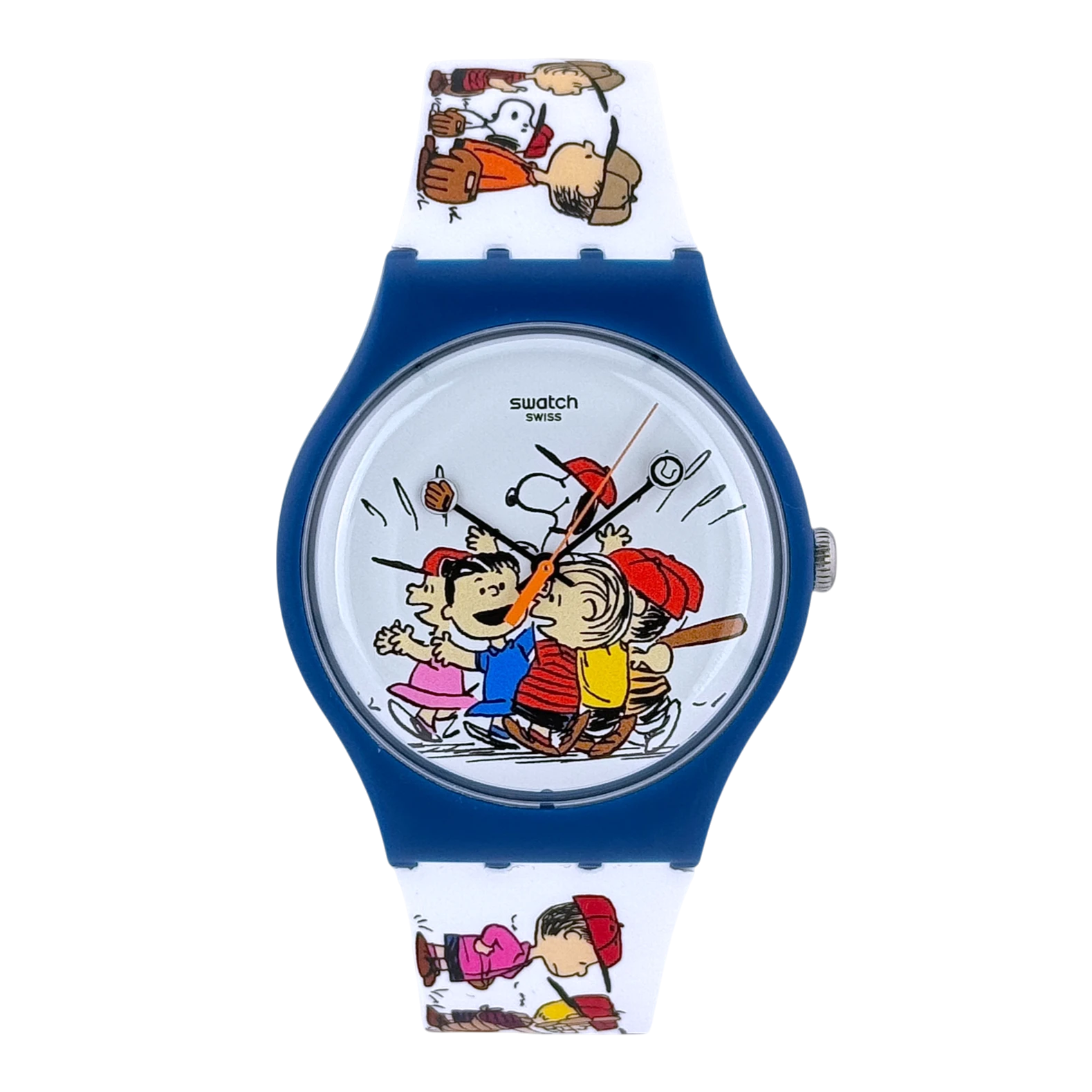 Swatch X Peanuts First Base Herren Armbanduhr 41 mm Ref. SO29Z107