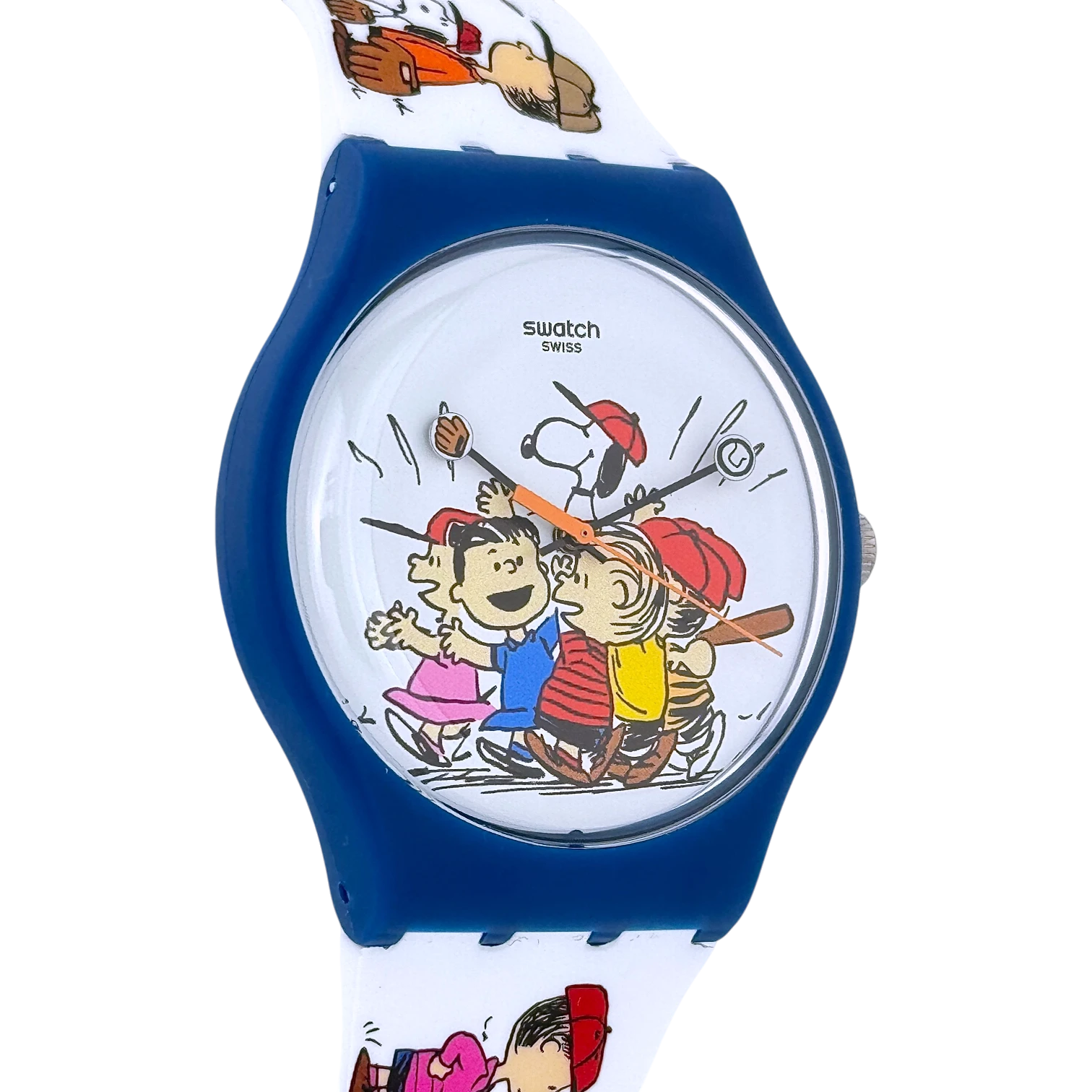 Swatch X Peanuts First Base Herren Armbanduhr 41 mm Ref. SO29Z107