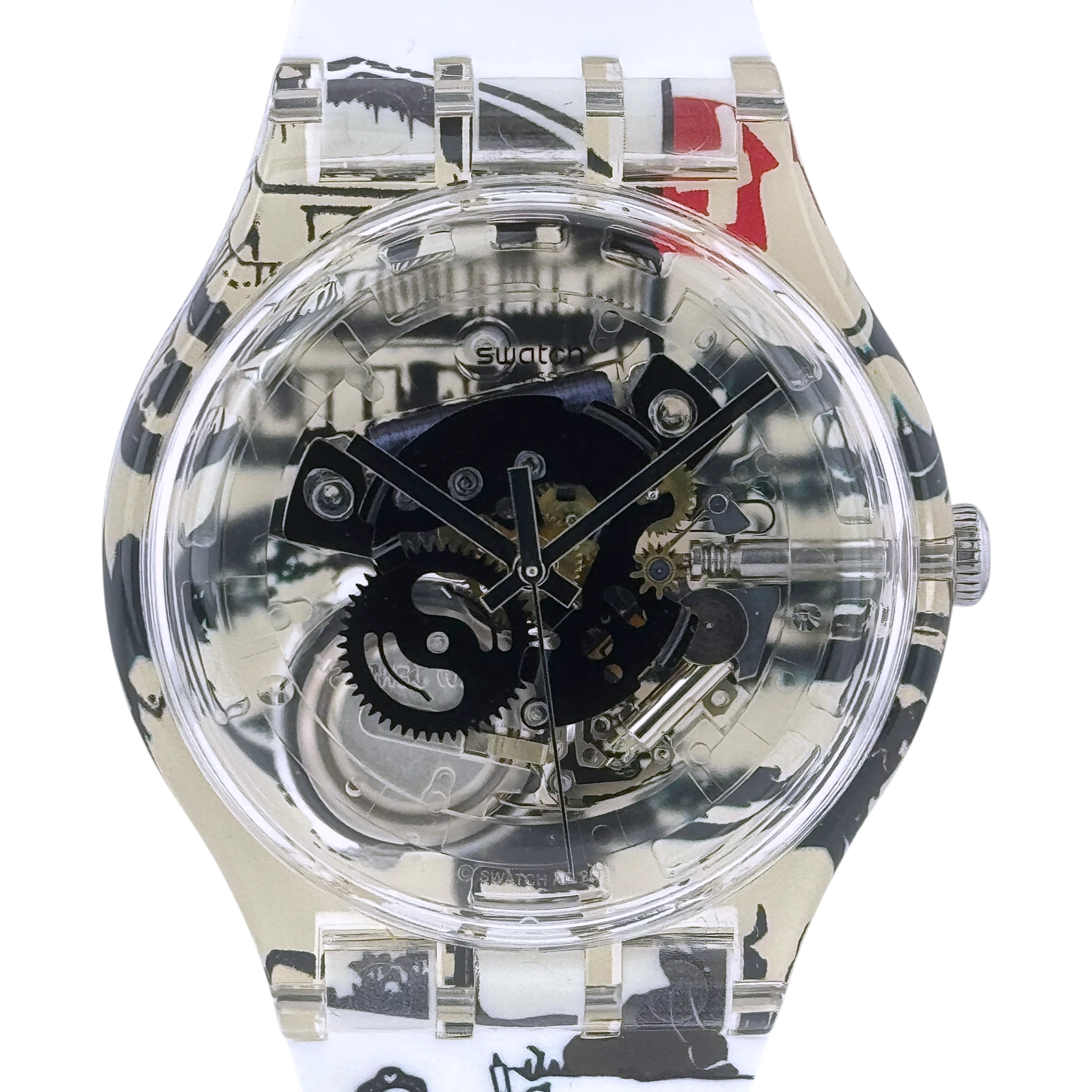 Swatch X You Time to Move 19 limitierte Armbanduhr Skelettiert HSUOK136
