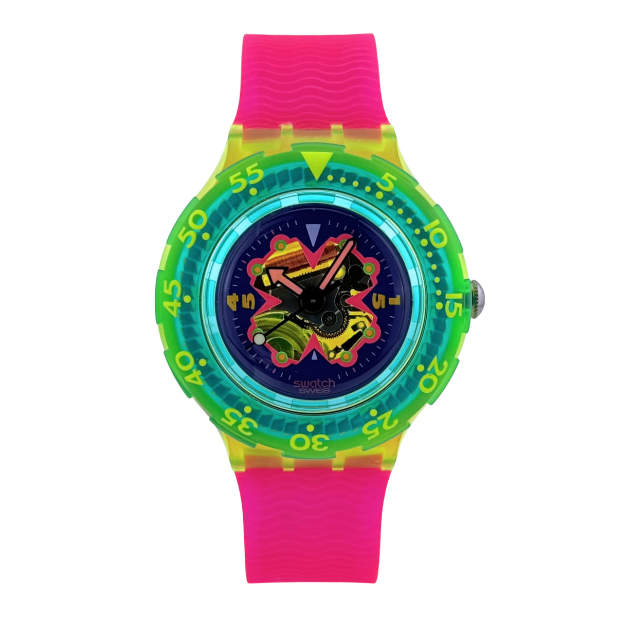 Swatch vintage 90s Scuba 200 Bay Breeze men's watch 38 mm Ref