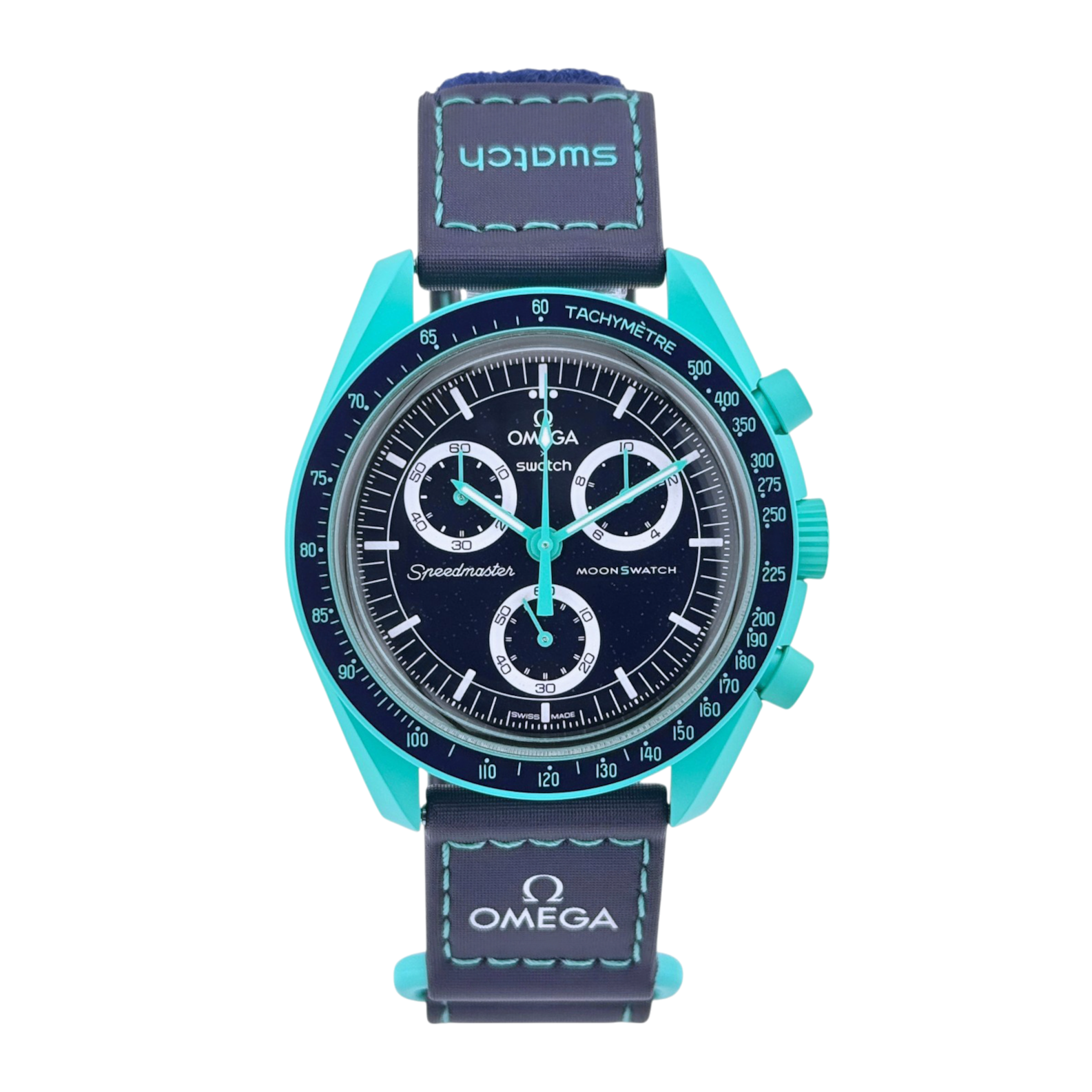 Swatch x Omega MoonSwatch Mission on Earth Polar Lights Armbanduhr SO33L103 NEU