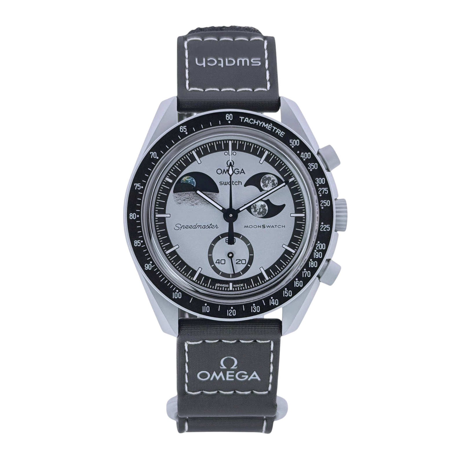 Swatch x Omega MoonSwatch mission to Earthphase Armbanduhr 42 mm SO33M700
