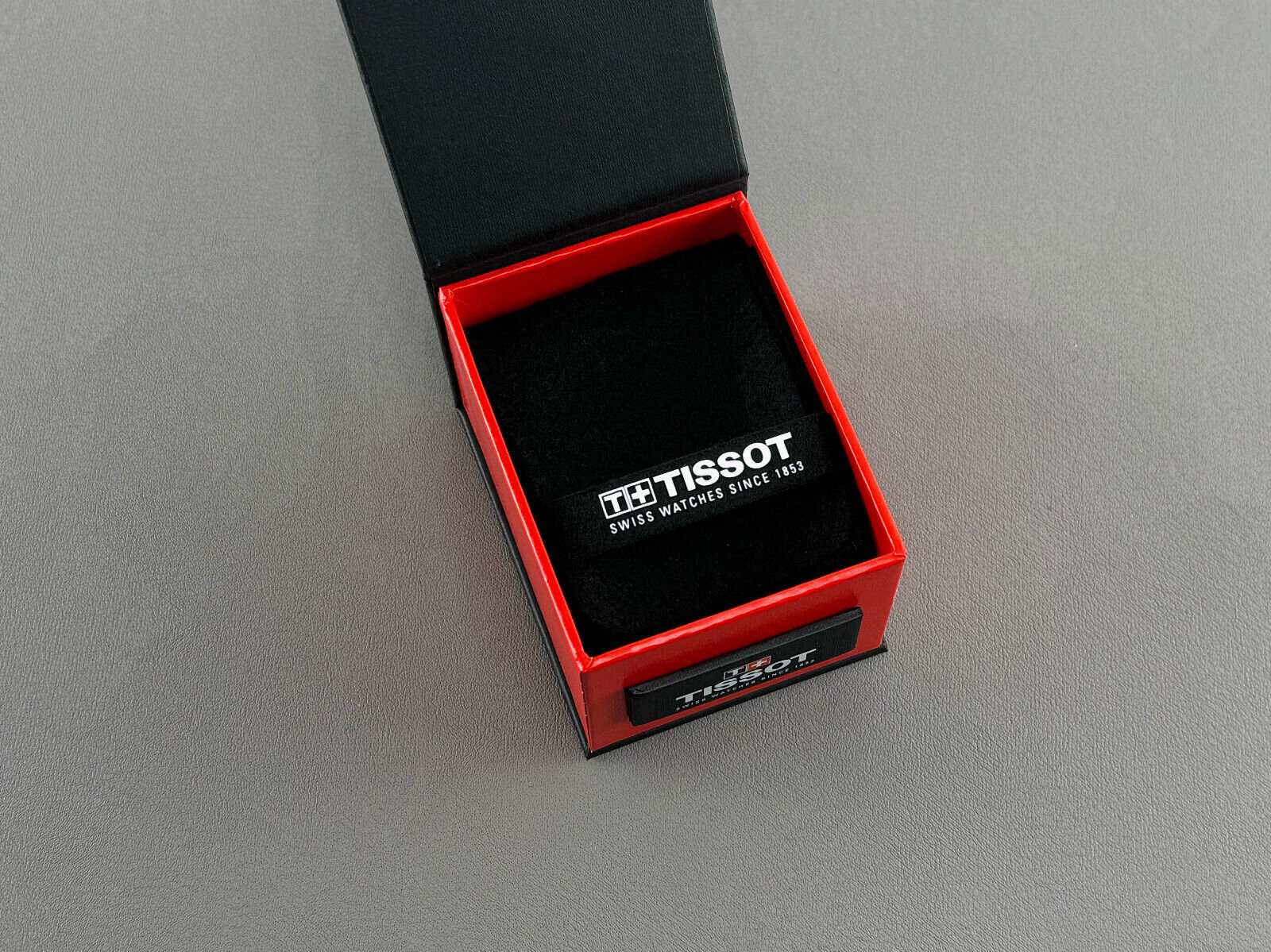 Tissot watch case black / red