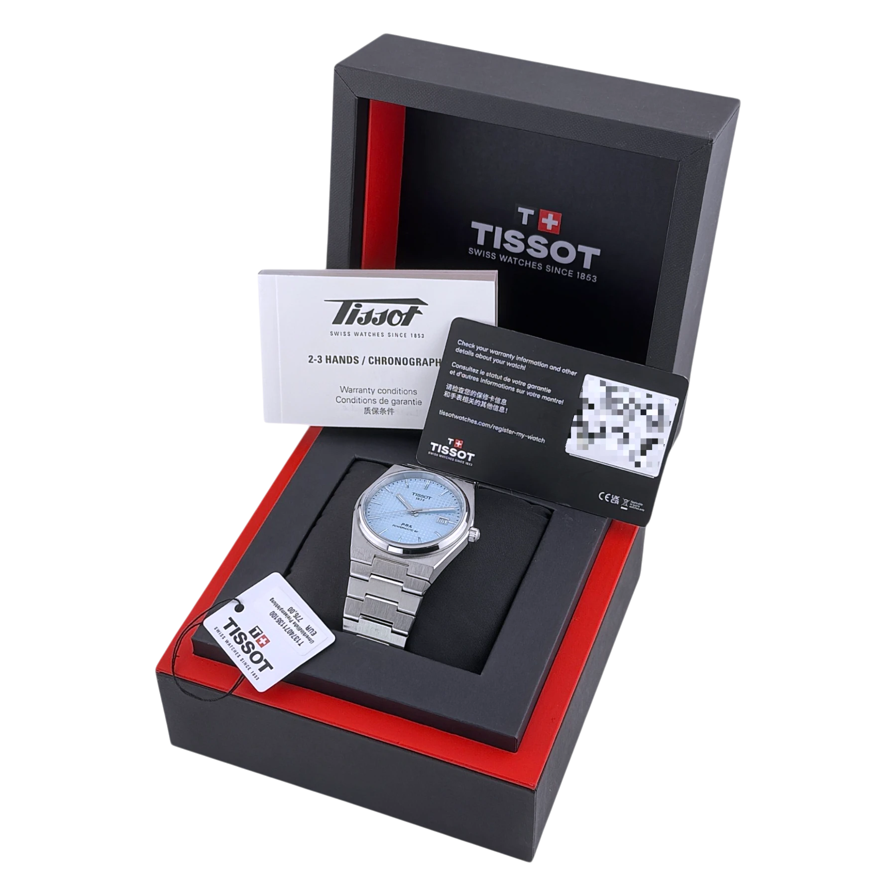 Tissot PRX Powermatic 80 40 Automatik Armbanduhr Edelstahl Eisblau T137407113510