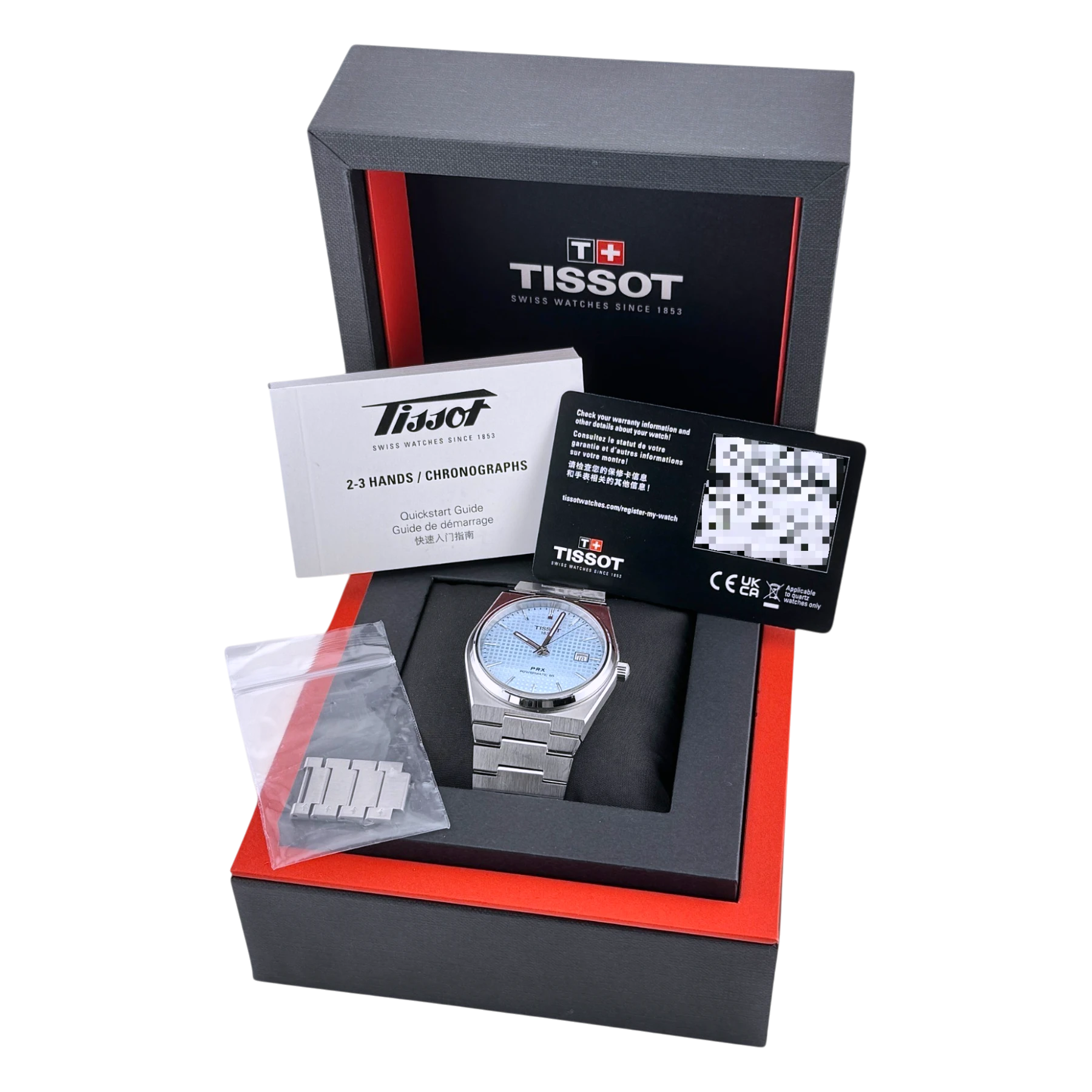 Tissot PRX Powermatic 80 40 Automatik Armbanduhr Edelstahl Eisblau T137407113510