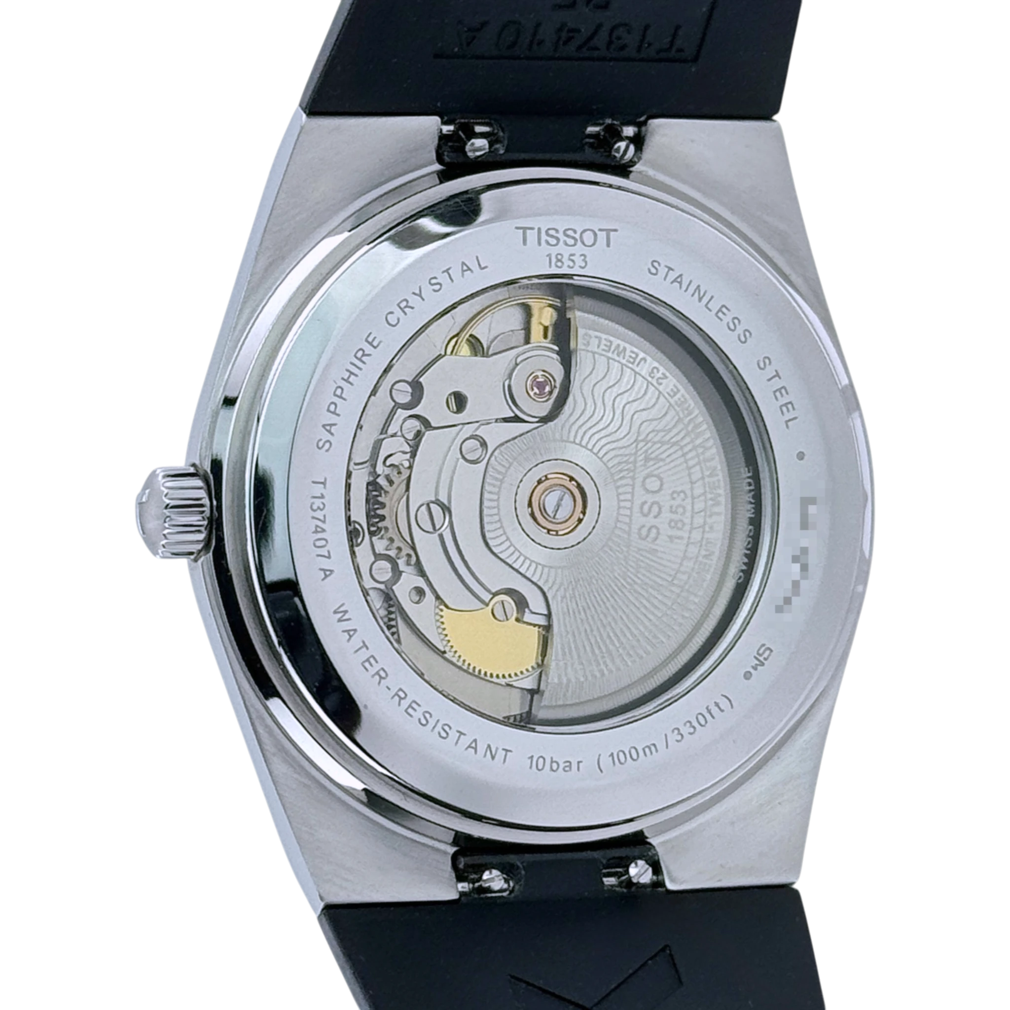 Tissot PRX Powermatic 80 40mm Automatik Armbanduhr Kautschuk Blau T1374071704100