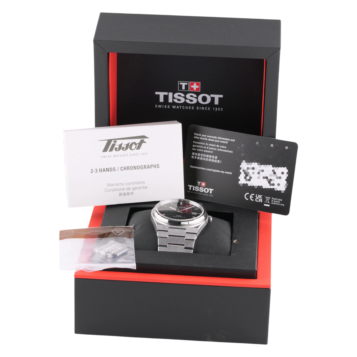 Tissot PRX Powermatic 80 Automatik Armbanduhr Edelstahl Schwarz T1374071105100