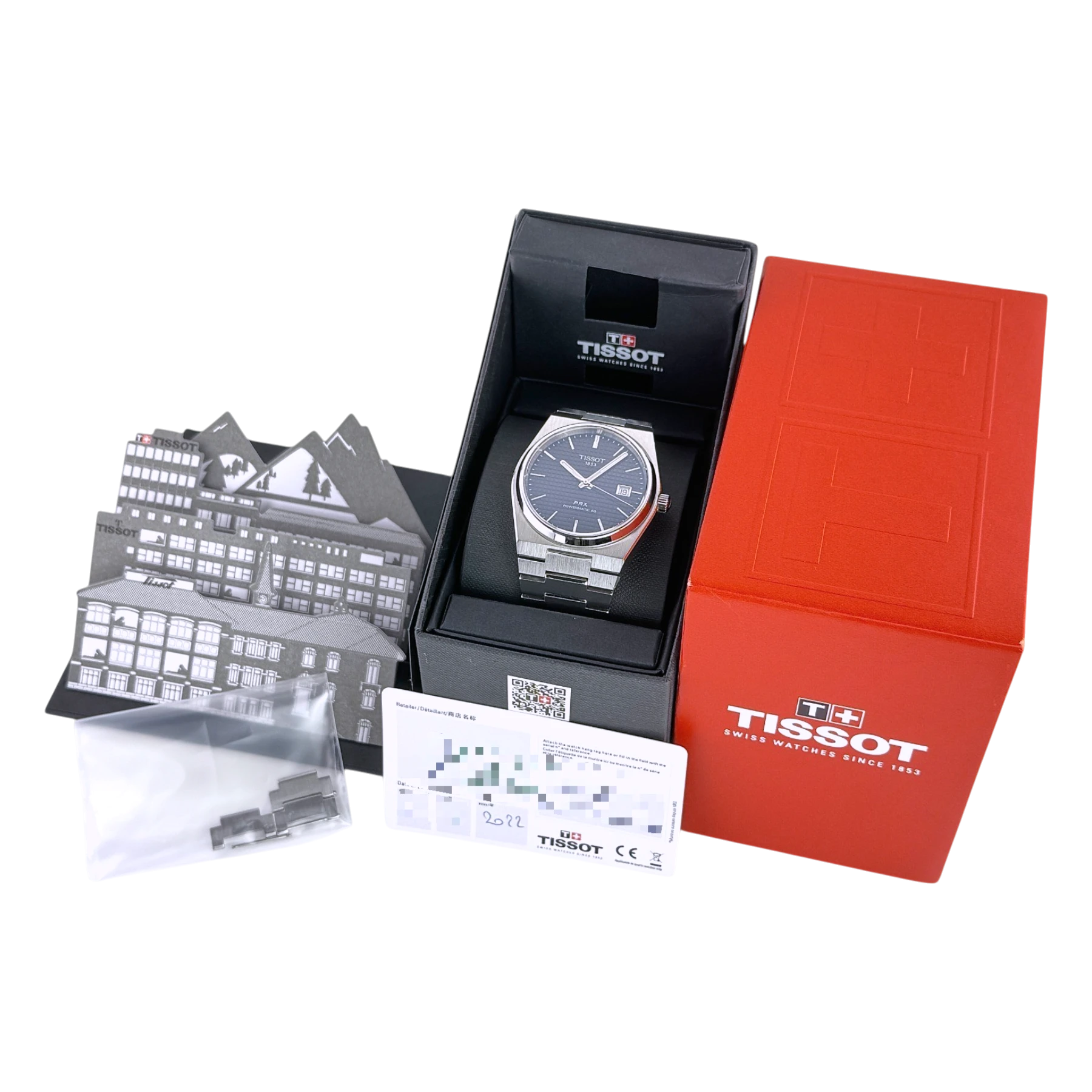 Tissot PRX Powermatic 80 Automatik Armbanduhr Edelstahl Schwarz T1374071105100