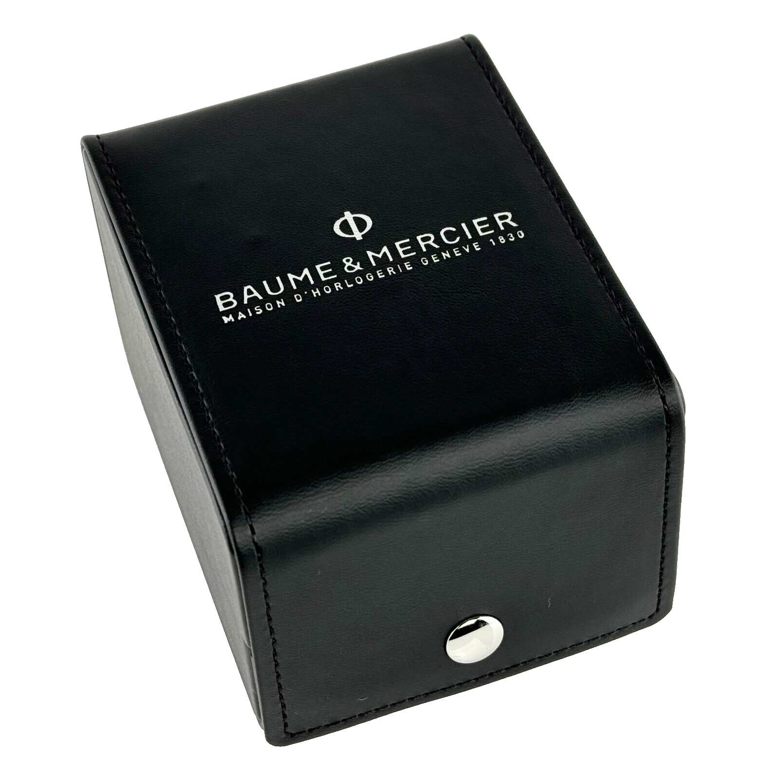 Baume & Mercier Travel Case Pouch Etui Reisebox Reiseetui Uhrenetui Schwarz black Leder Leather Watch case