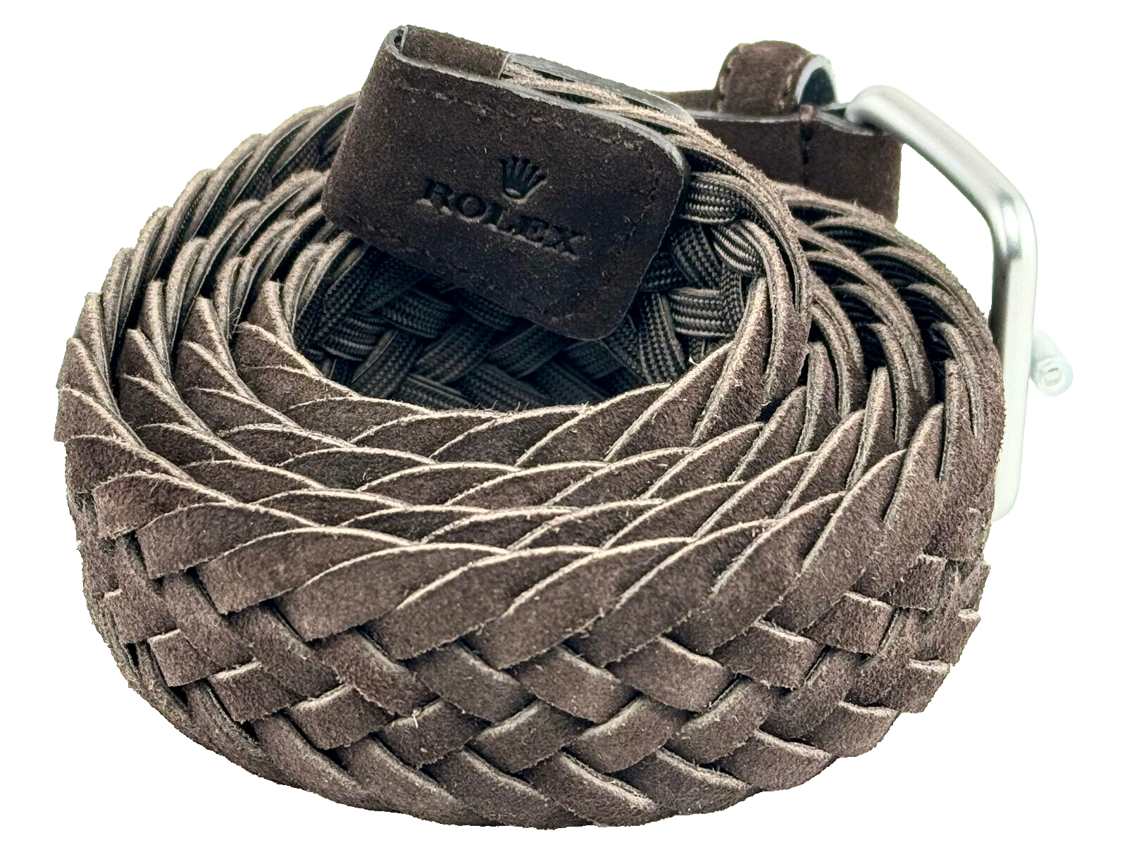 Rolex Gürtel Braun Baumwolle