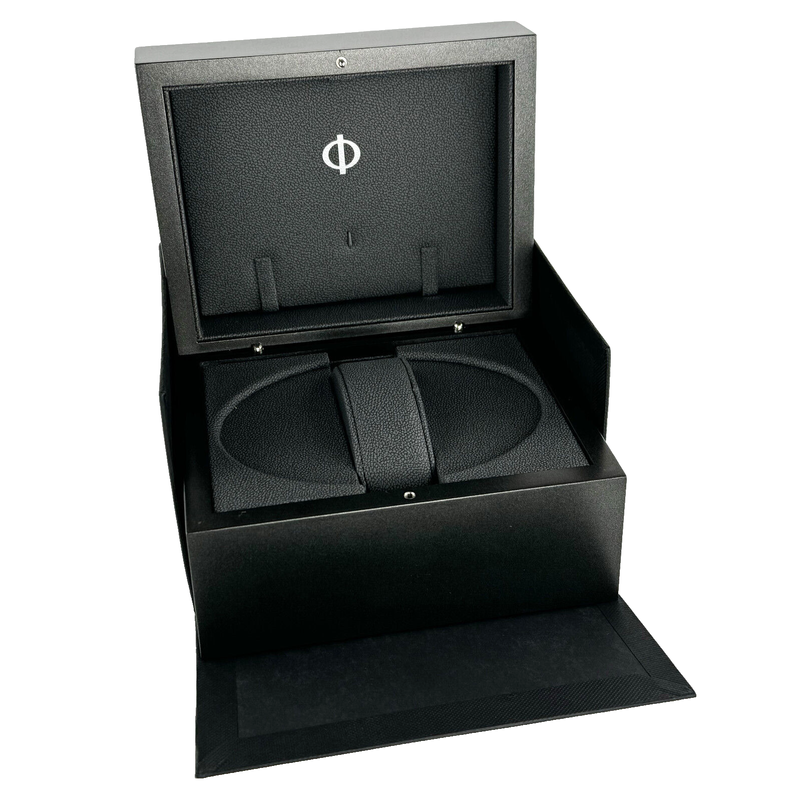 Baume & Mercier Uhrenbox Box Schwarz Black Booklet Anleitung Kunstleder Watch box