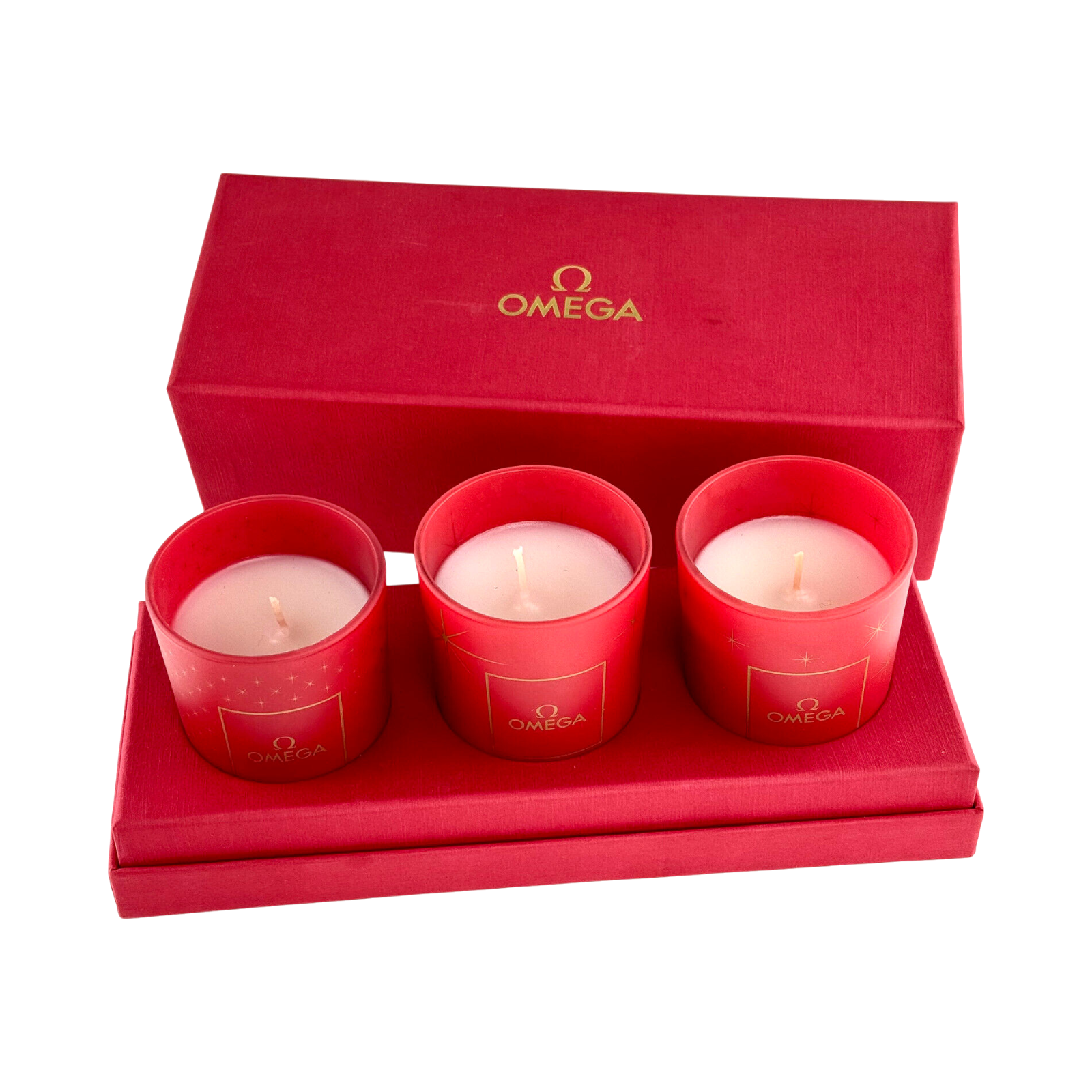 Omega scented candles red