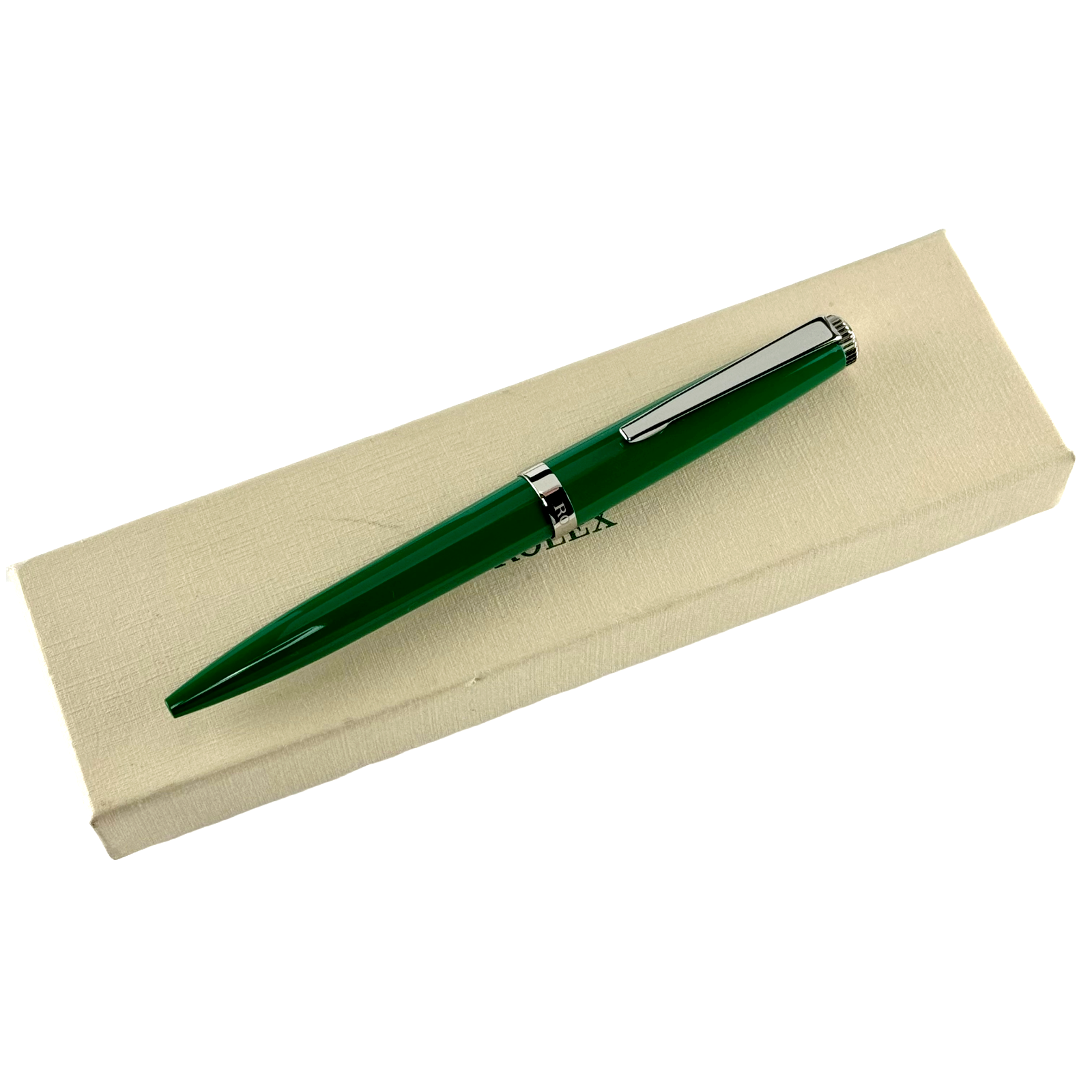  Rolex Kugelschreiber Drehkugelschreiber Kuli Stift ballpoint pen Grün green OVP