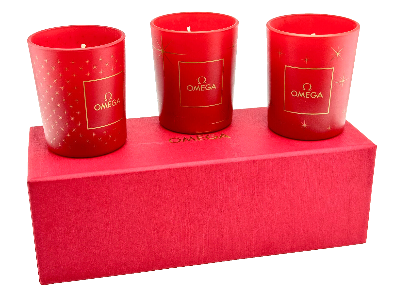 Omega scented candles red
