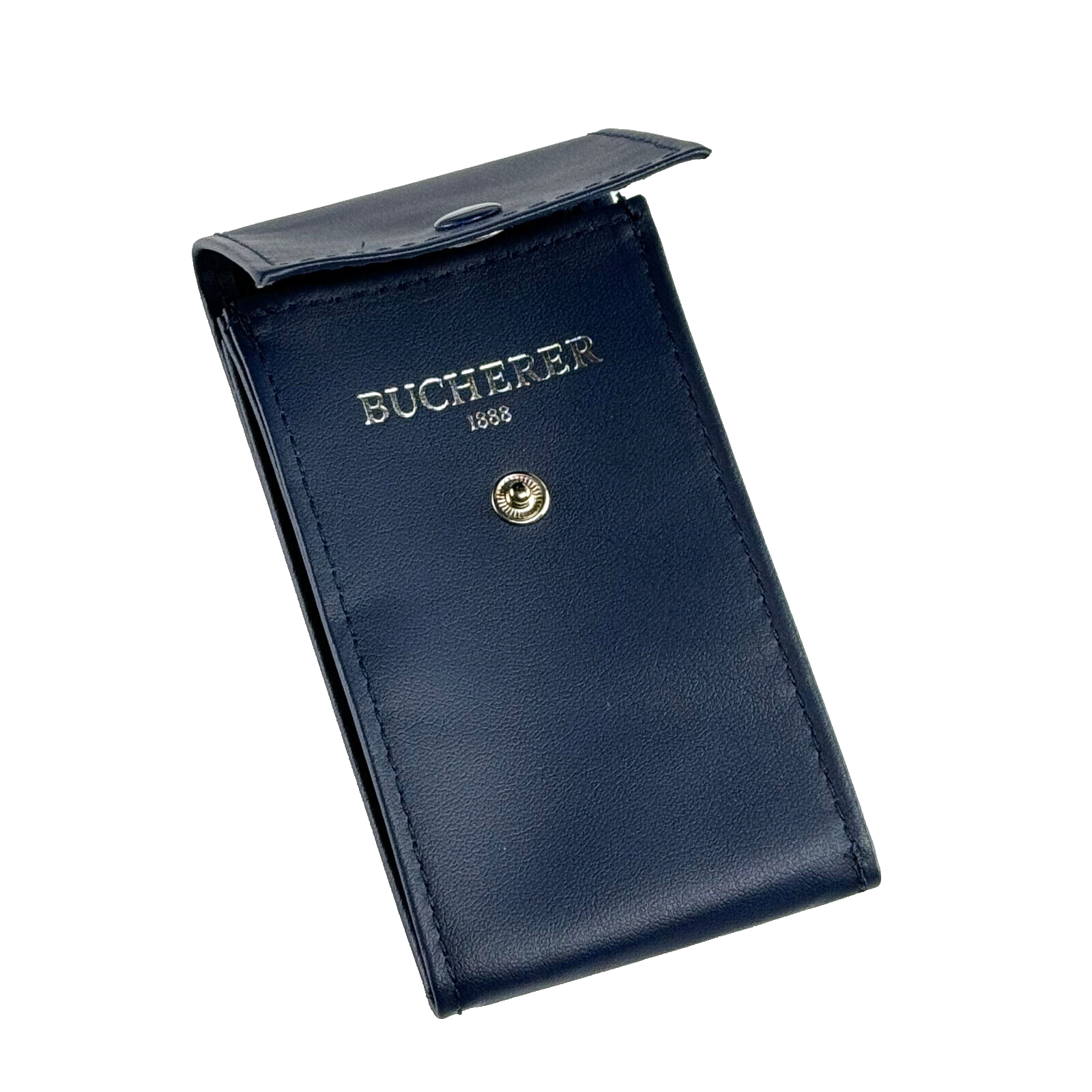  Bucherer 1888 Travel Case Pouch Service Reiseetui Etui Uhrenetui Reisebox Blau