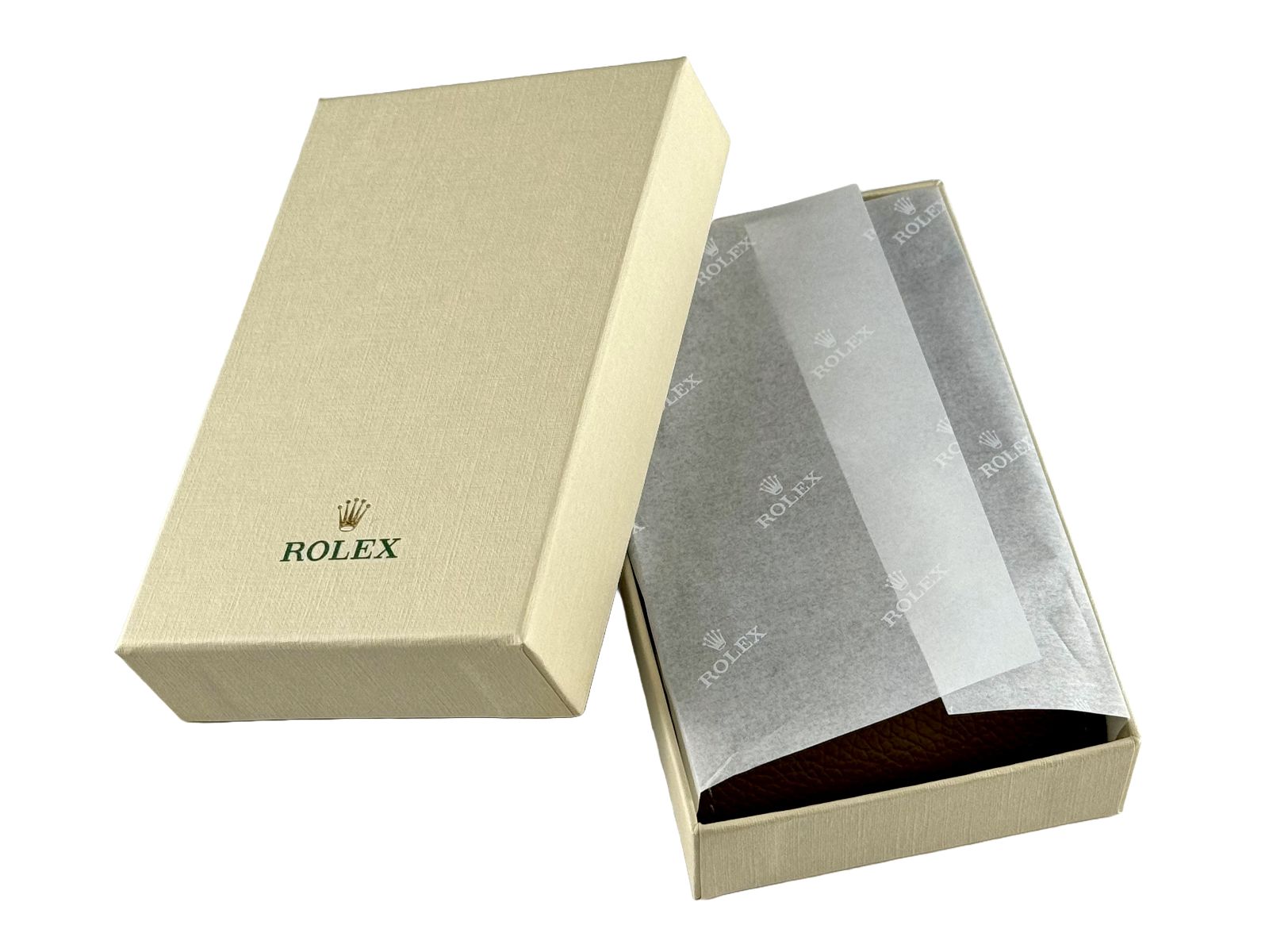 Rolex watch case with outer box brown (2024) 
