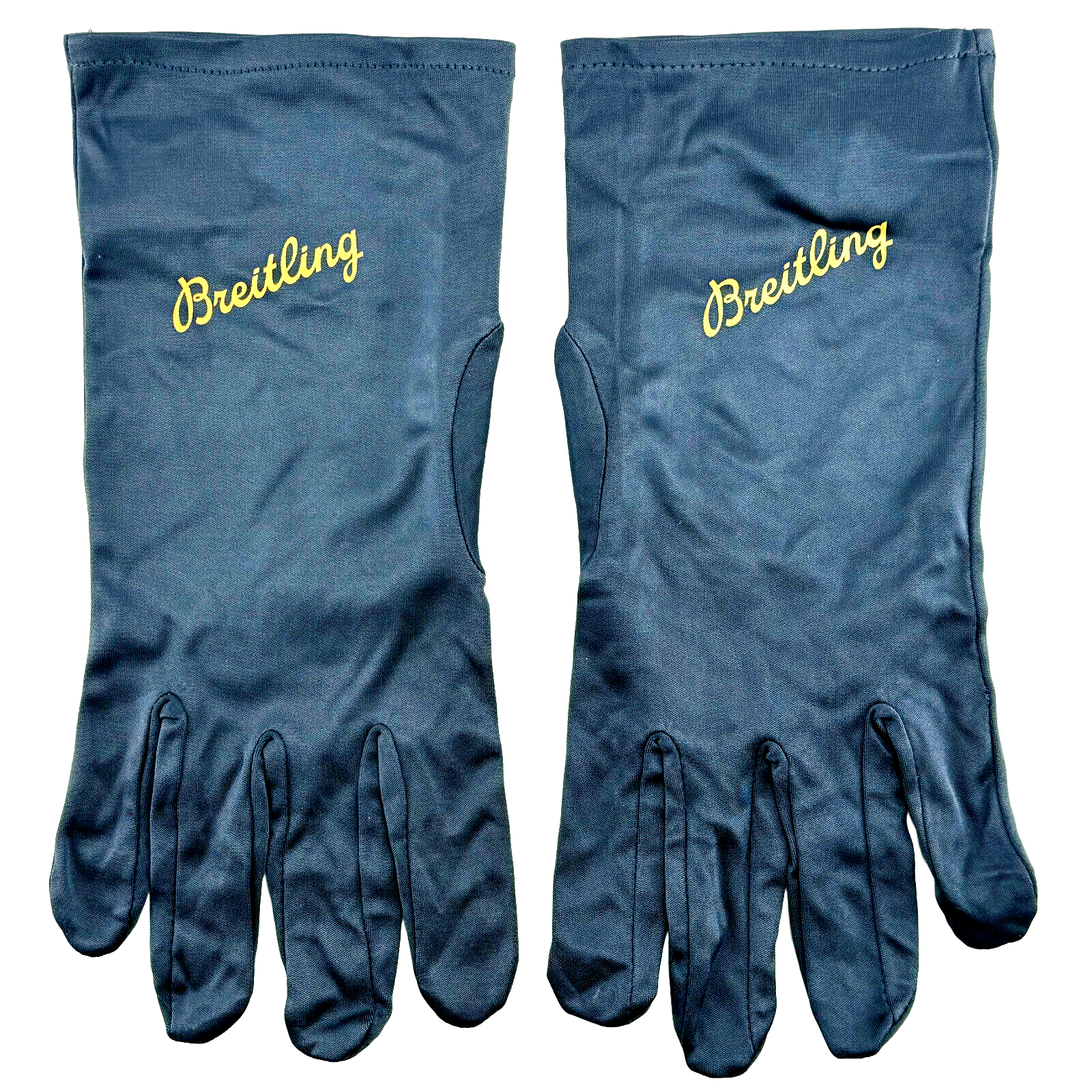 Breitling Polyester Handschuhe Juwelier Handschuhe gloves Blau Blue